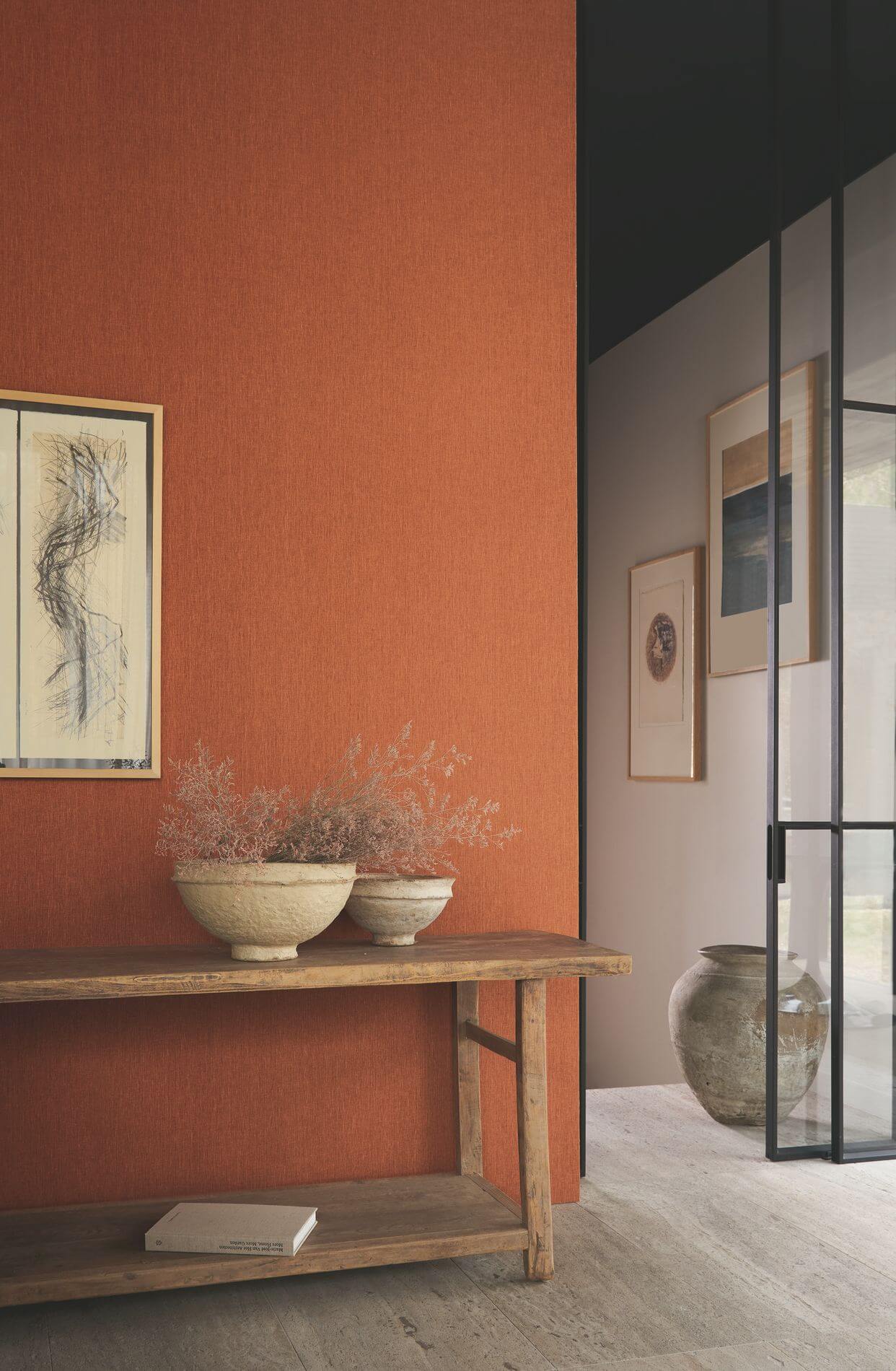 Textilná tapeta ľanová štruktúrovaná ATMOSPHERE - SABLE tmavý béžový