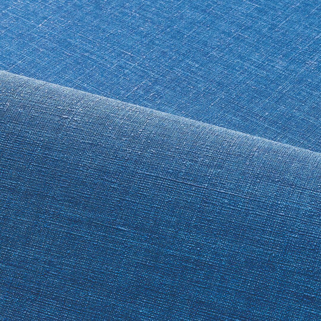 Tapeta so štruktúrou napodobňujúcou ľanové plátno SHINOK - BLEU ROI modrá