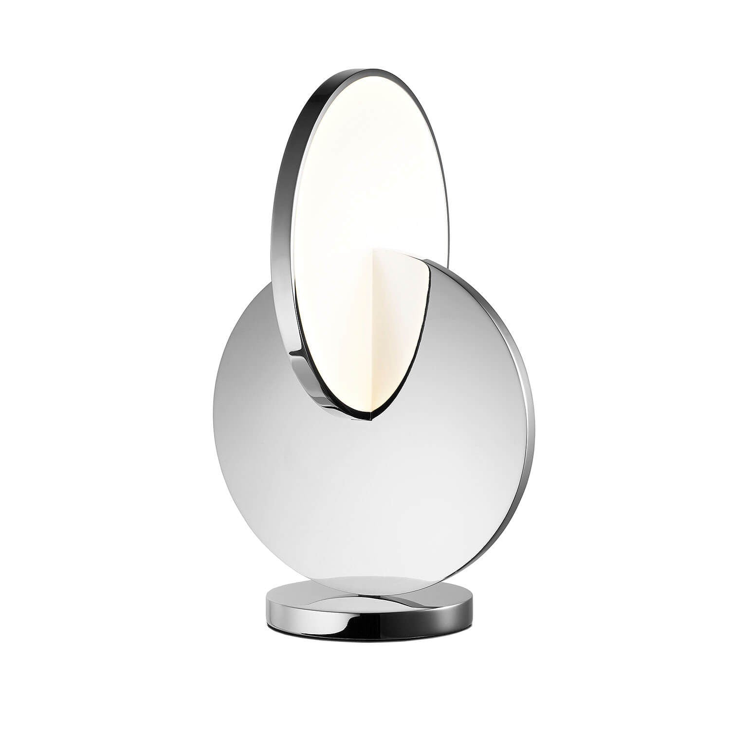 Chromovaná stolná lampa ECLIPSE