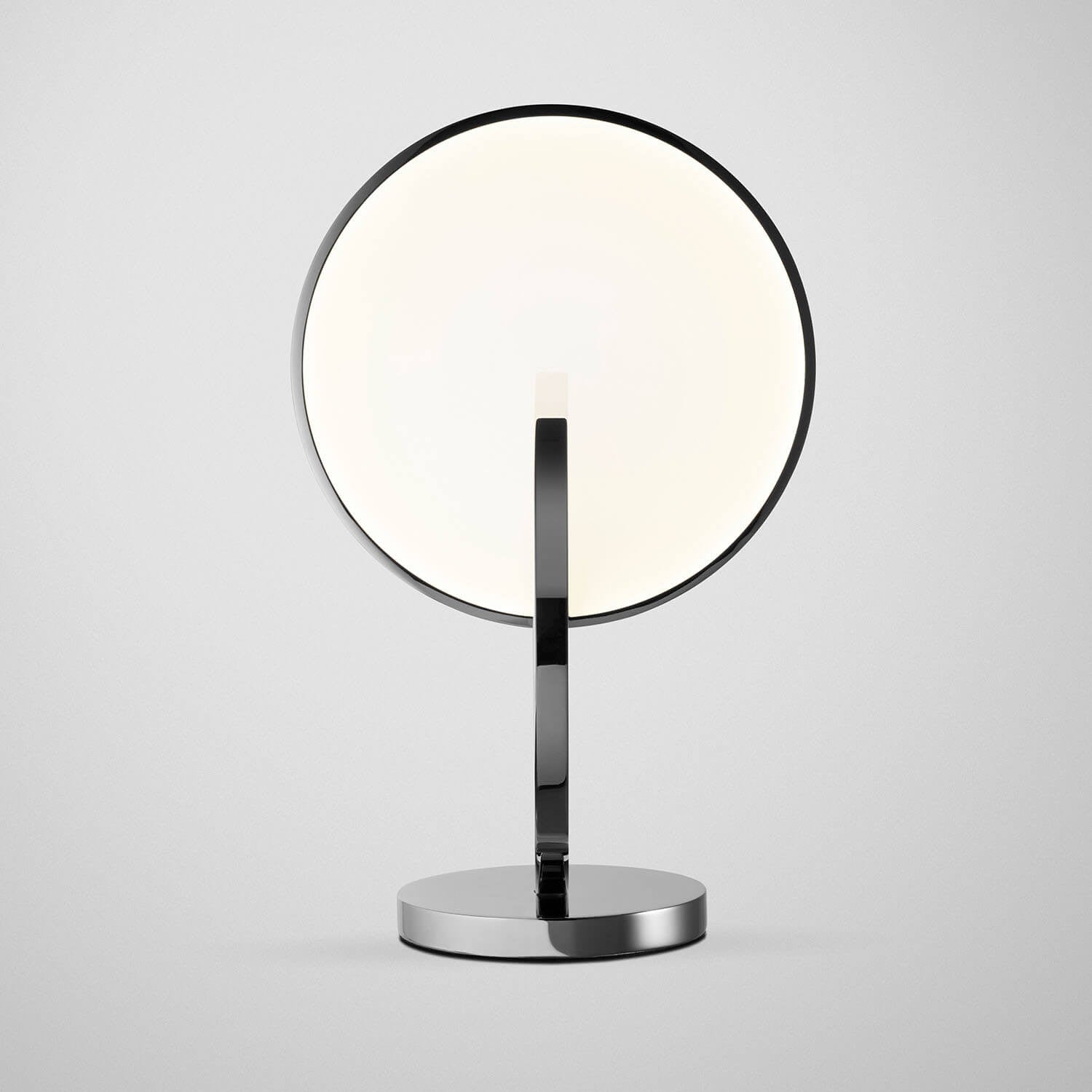 Chromovaná stolná lampa ECLIPSE