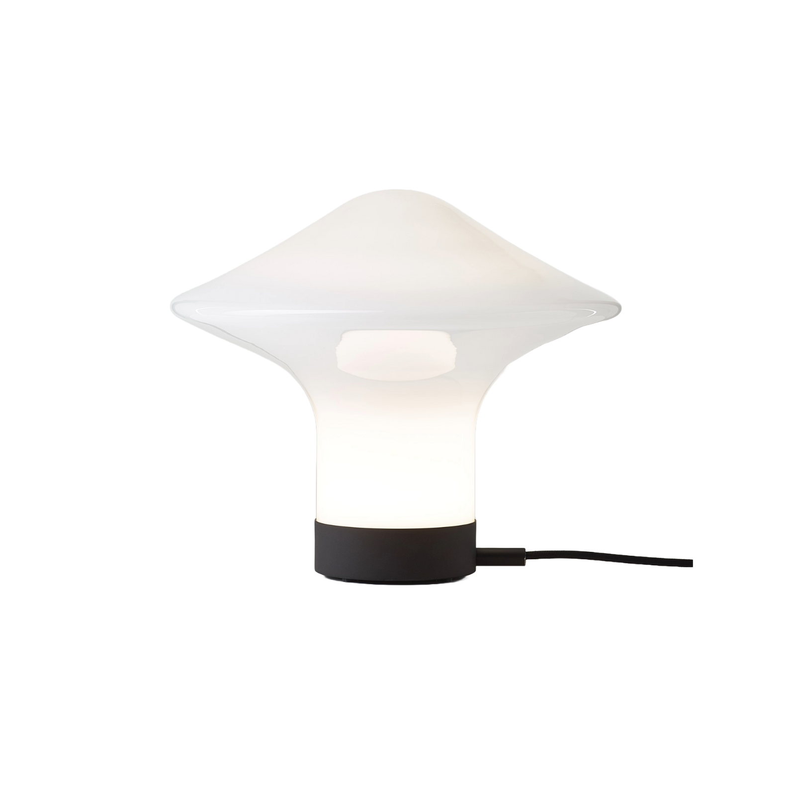 Stolná lampa TROTTOLA sklo fúkané