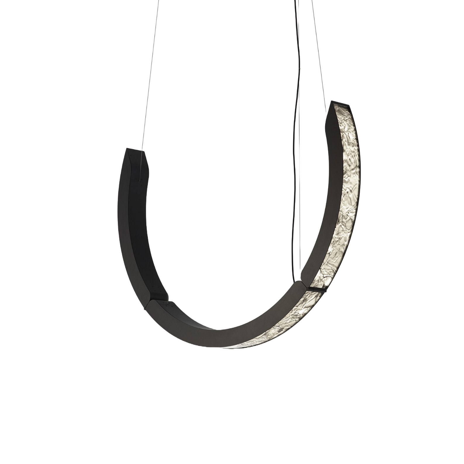 Závesná lampa ELO sklo Brokisglass