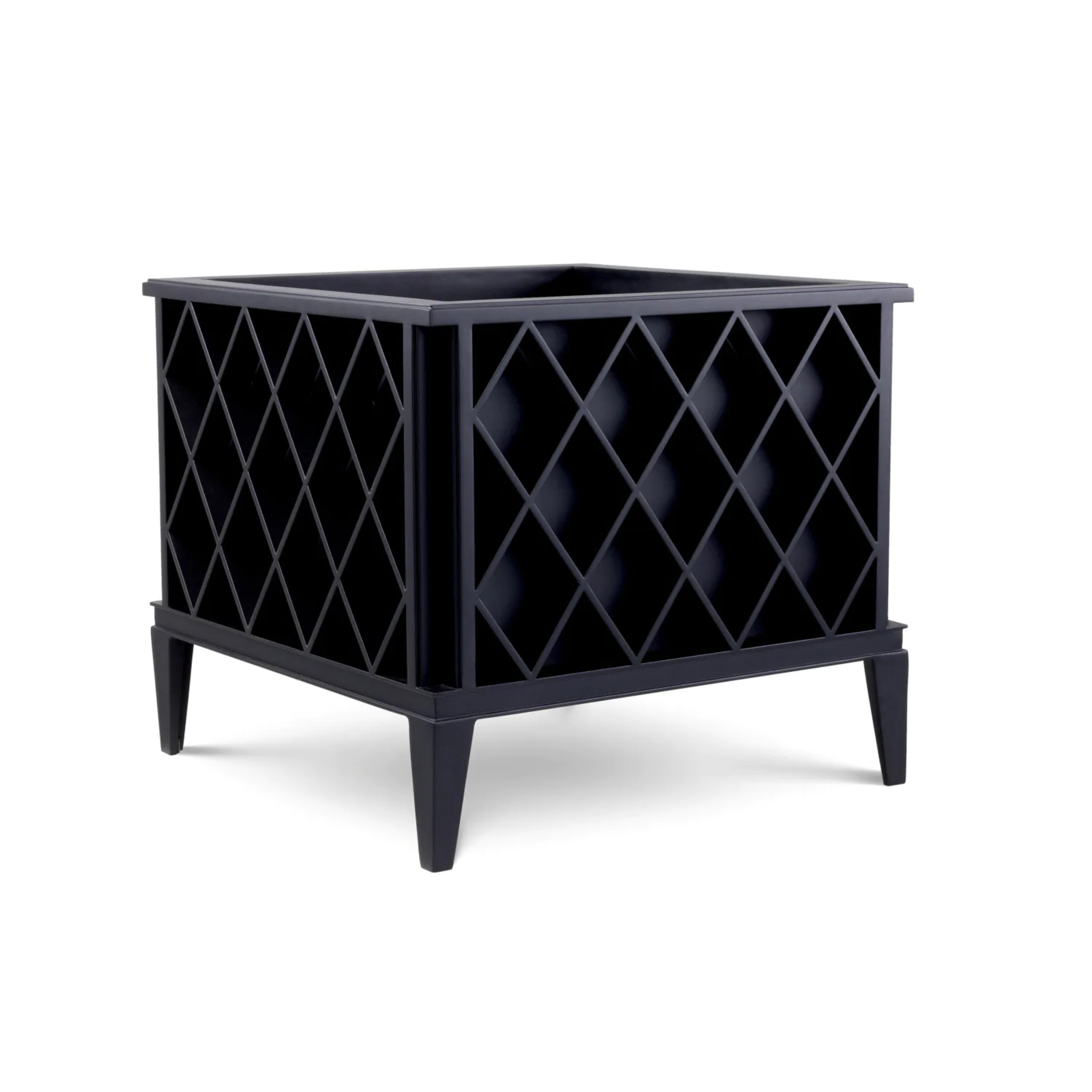 Čierny vonkajší kvetináč OCEAN CLUB