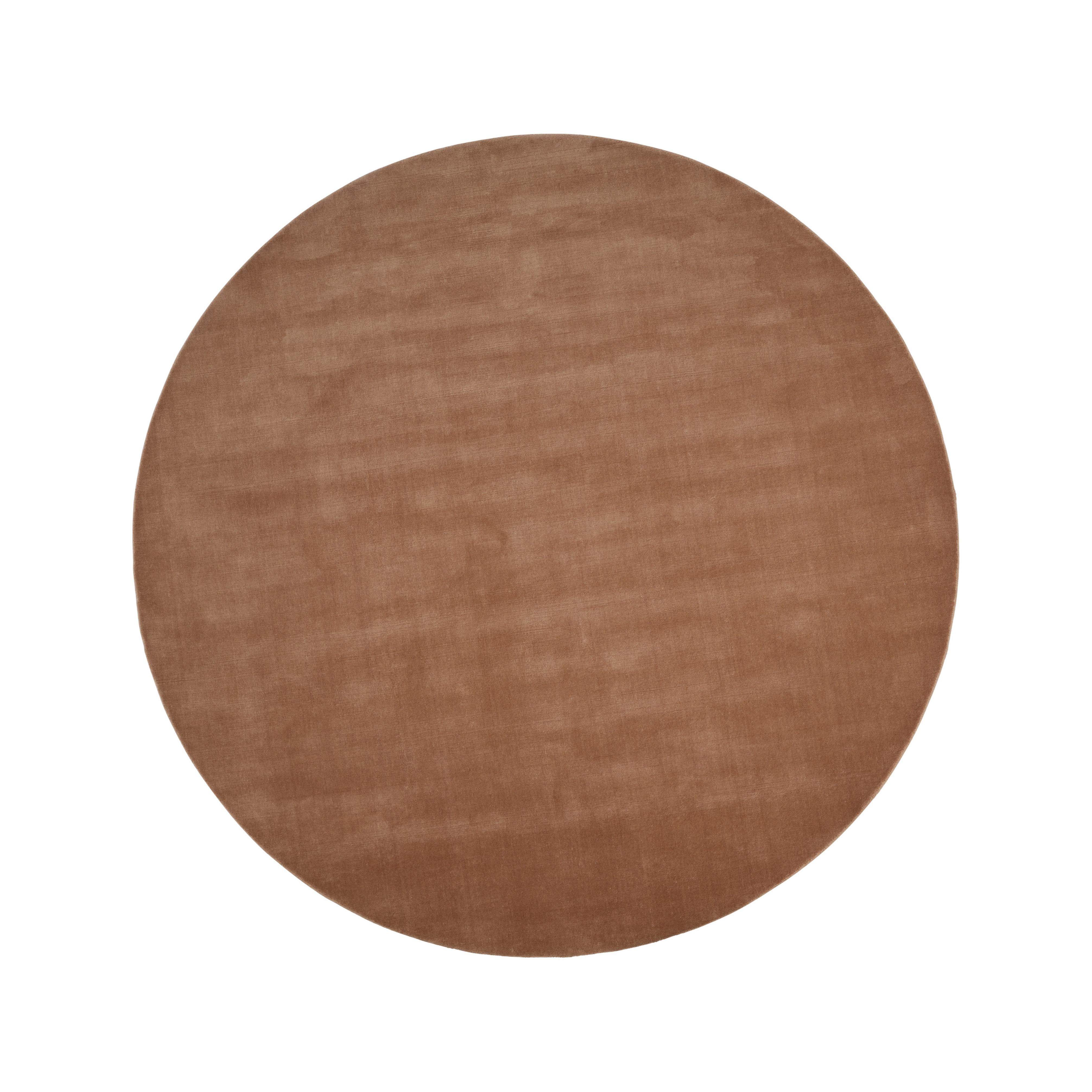 Kruhový koberec HALO CLOUD jantárová hnedá