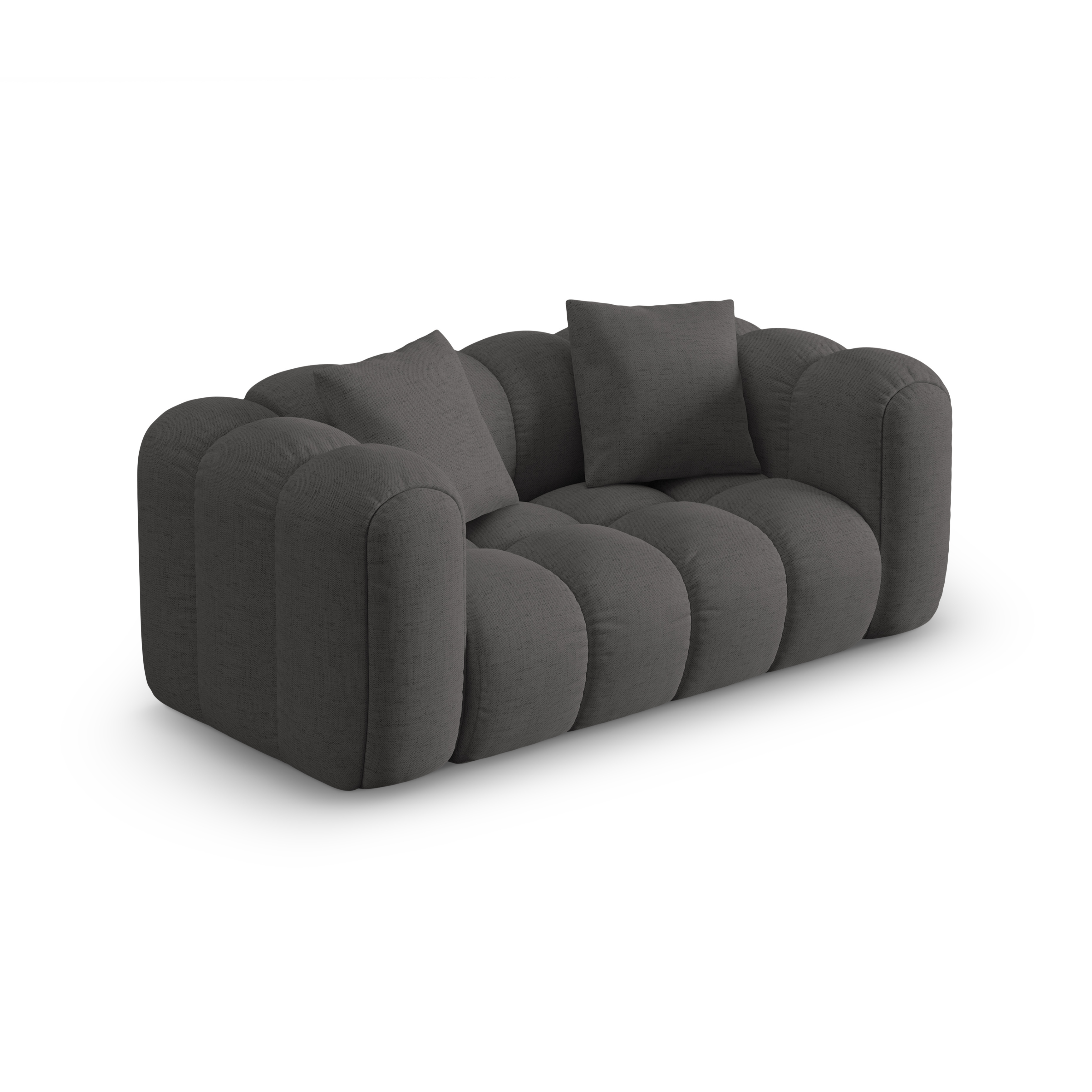 ASTRO Gray Chenille 2-Seater Sofa