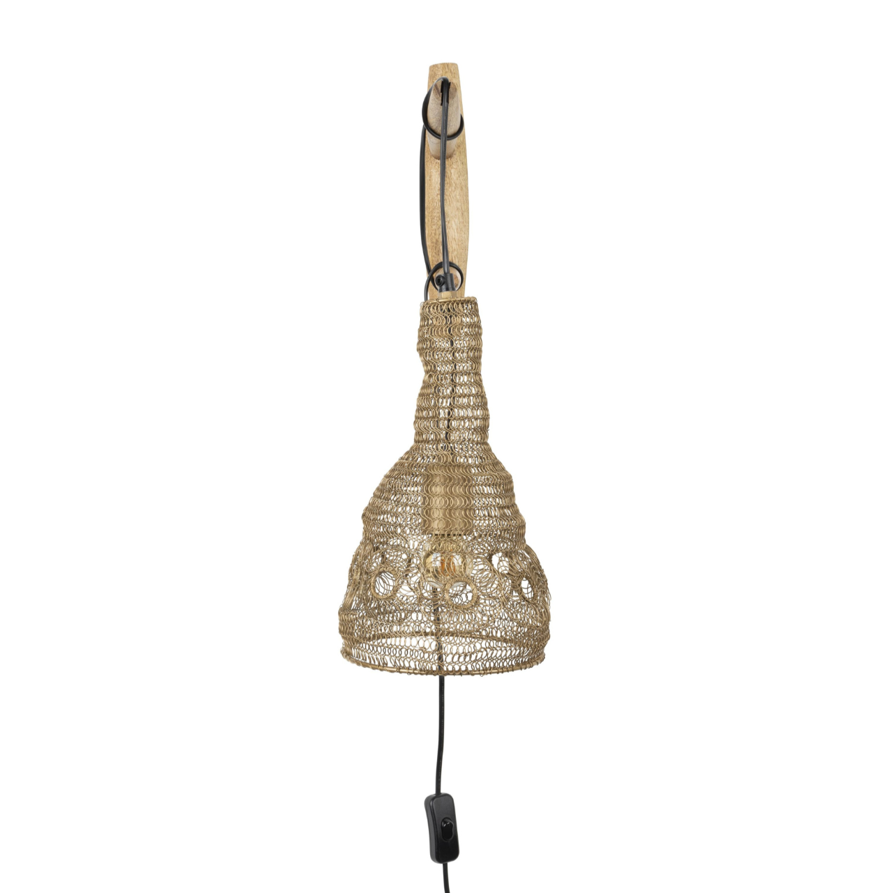 Nástenná lampa ALEN zlatá