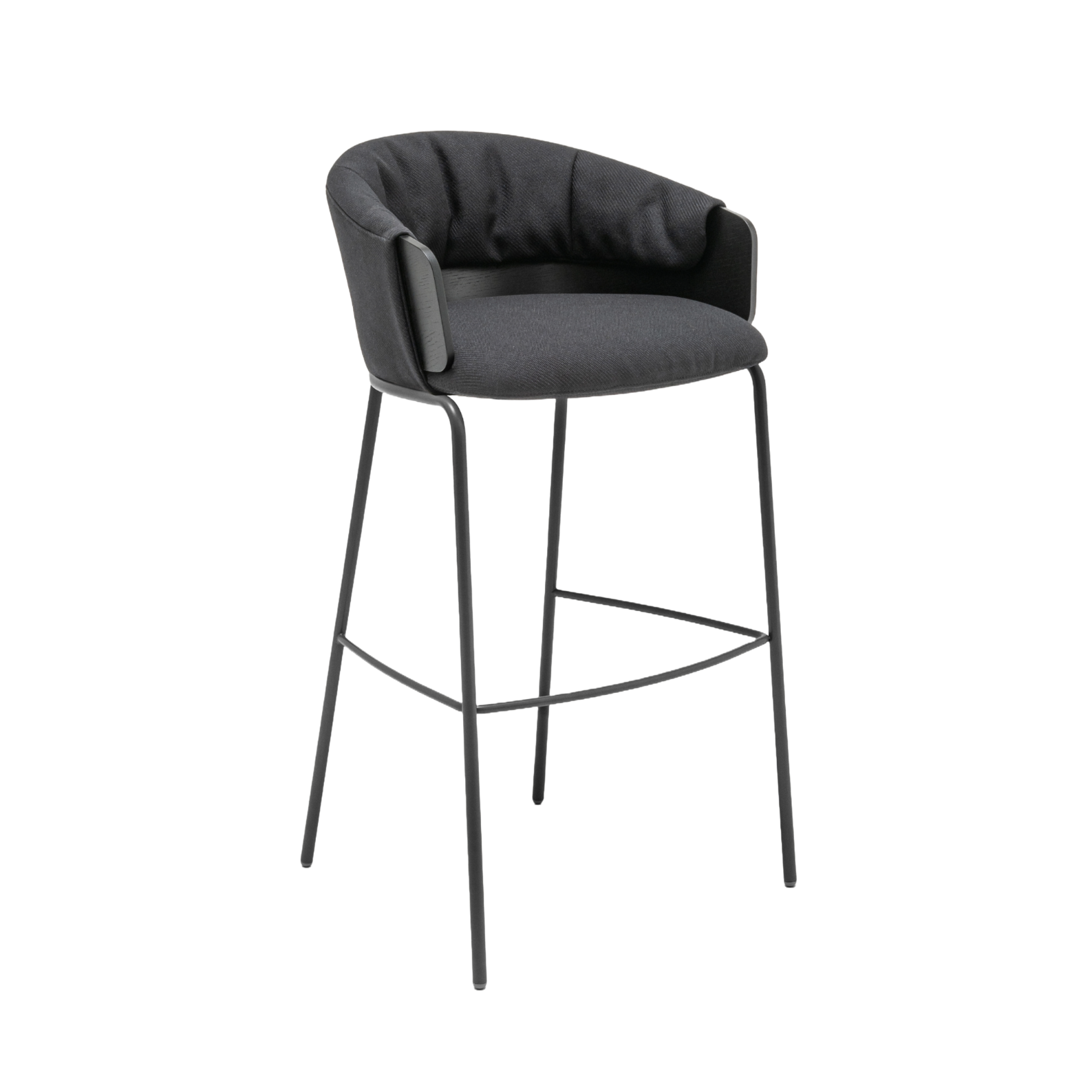 Barová stolička COLLAR s kovovou základňou