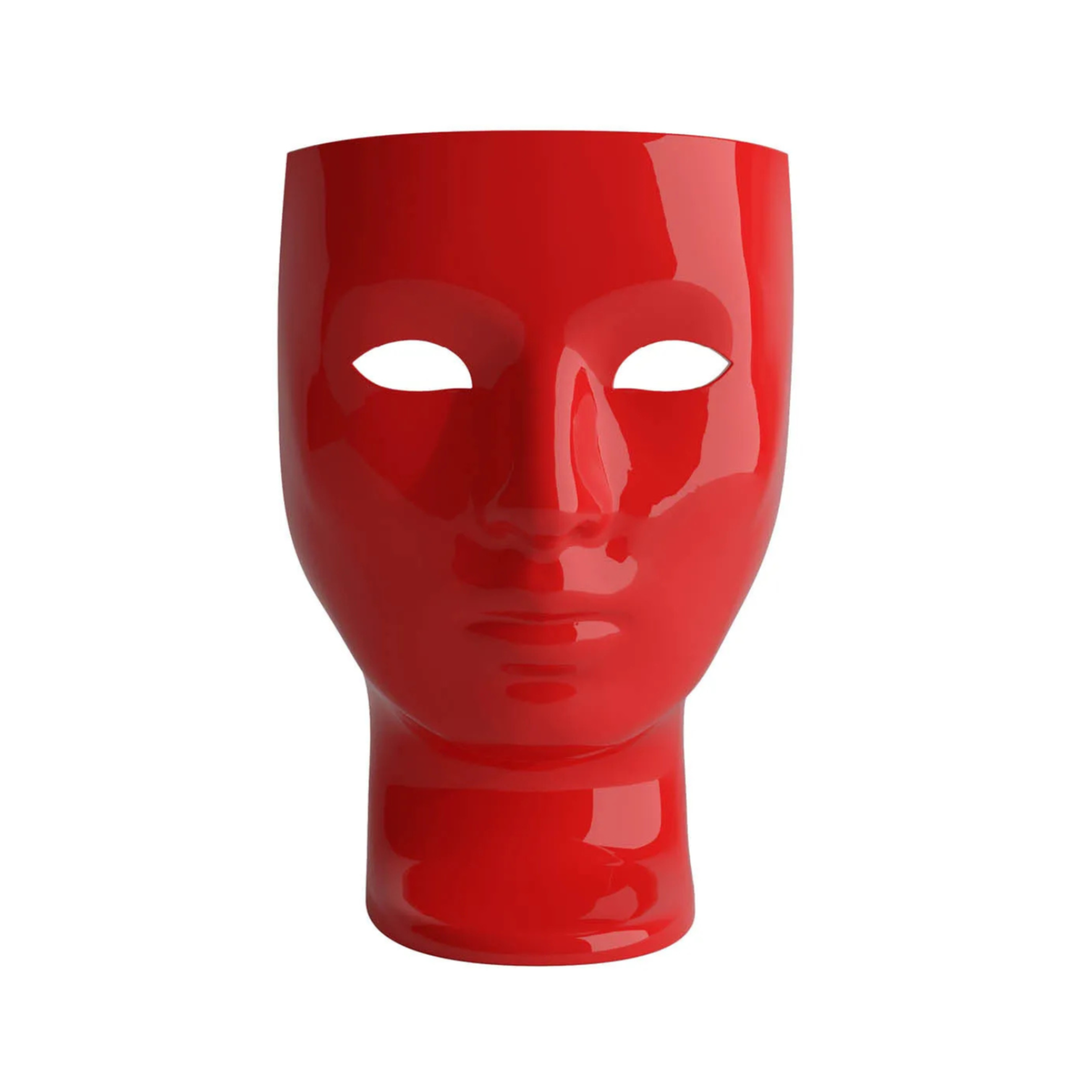 Red shiny red armchair