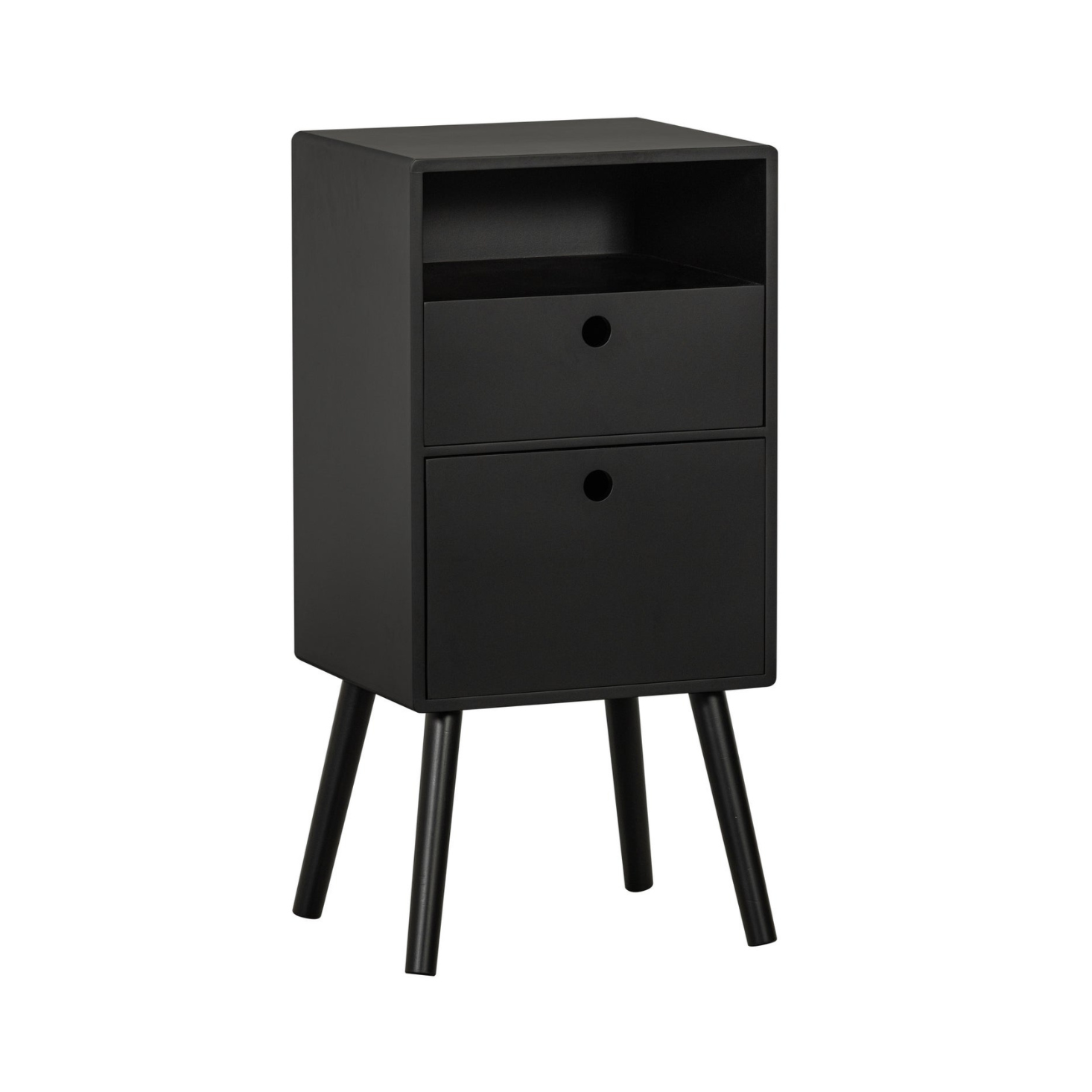 Vysoká nočná skrinka OZZY čierna