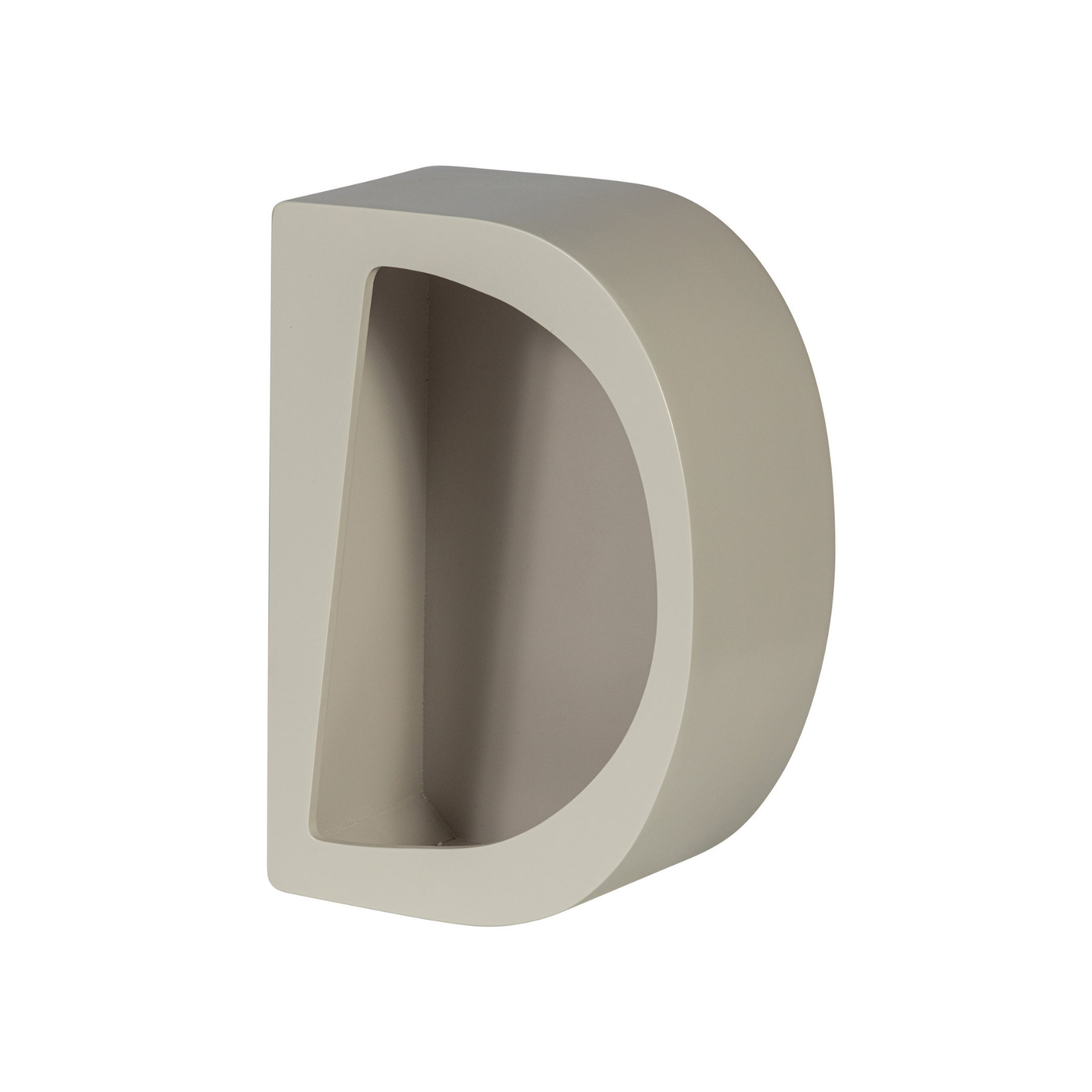 Nástenná polica polkruhová NOAM šedá