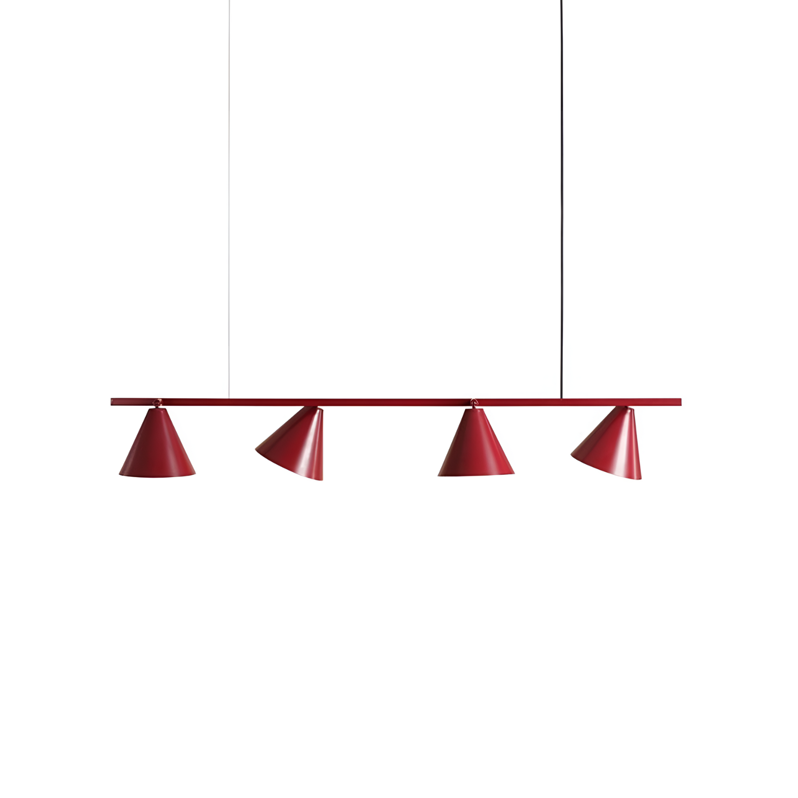 Závesná lampa FORM QUATRO bordová