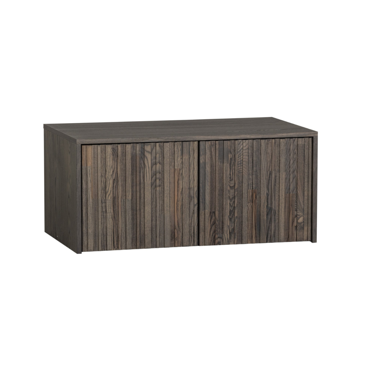 Bench with gravure gray -brown ash veneer