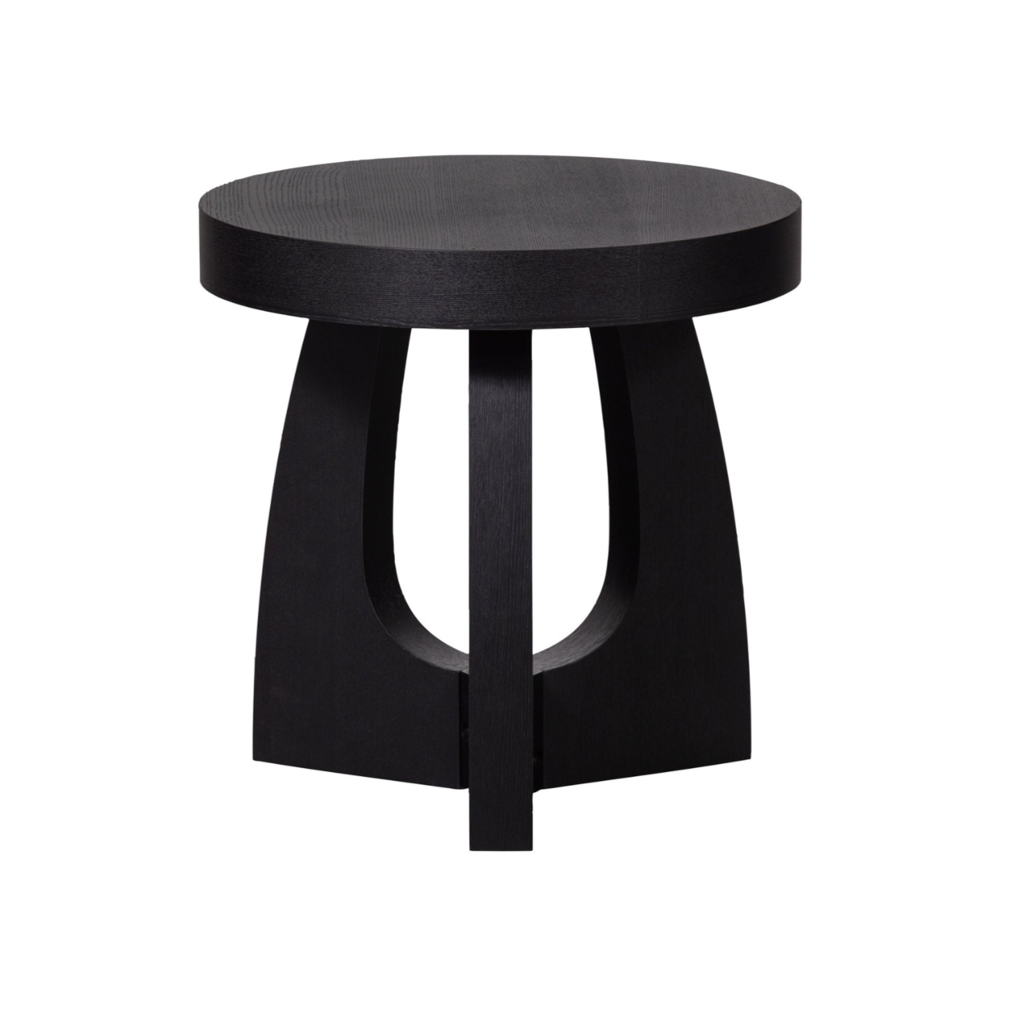 Bočný stolík TALA čierny jaseňový dyha