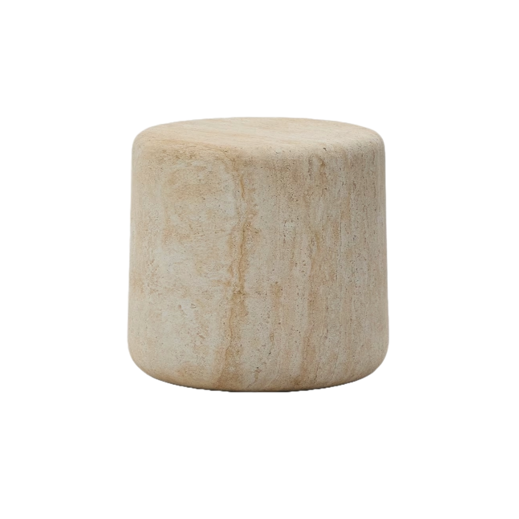 Garden table Drasi cement with imitation travertine