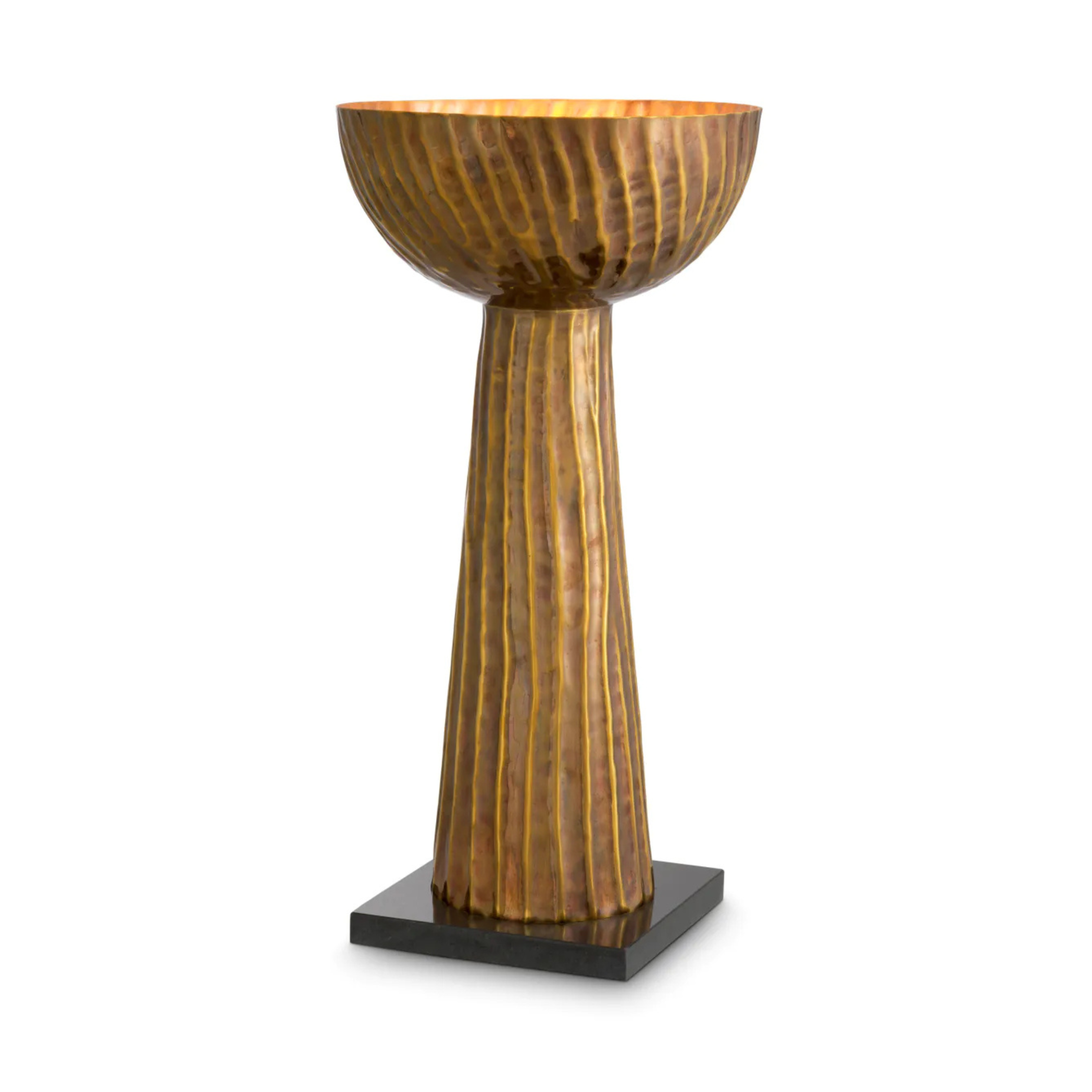 Stolná lampa FENWICK mosadz s granitovým podstavcom