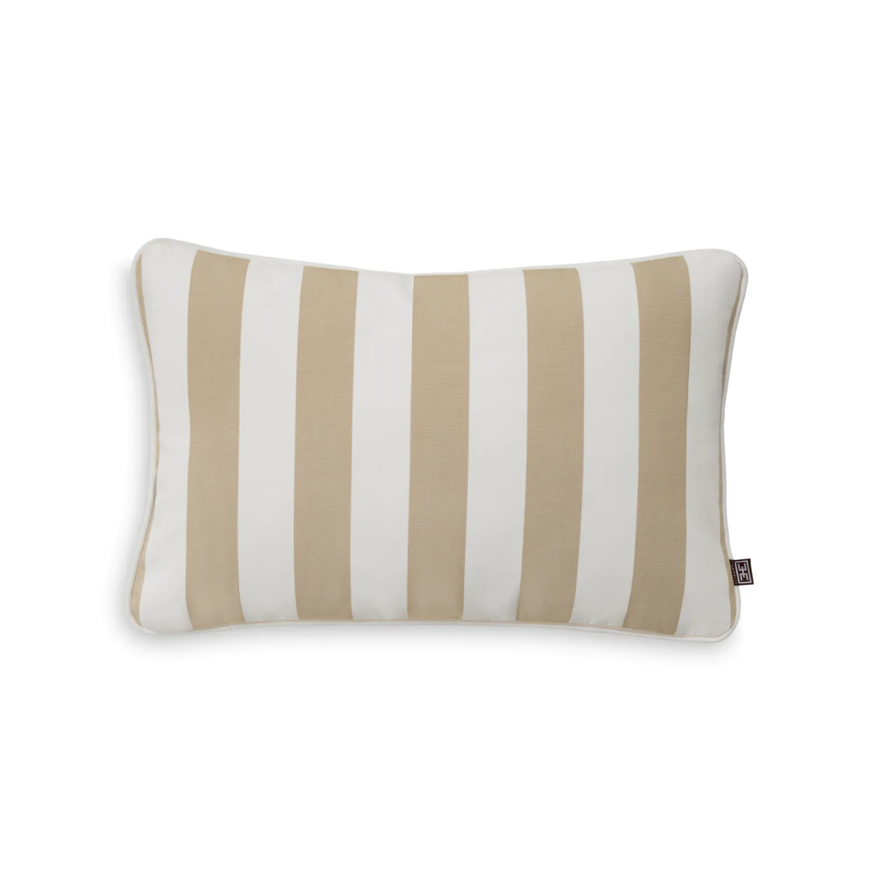 Záhradný vankúš obdĺžnikový FLORENT béžový s bielou
