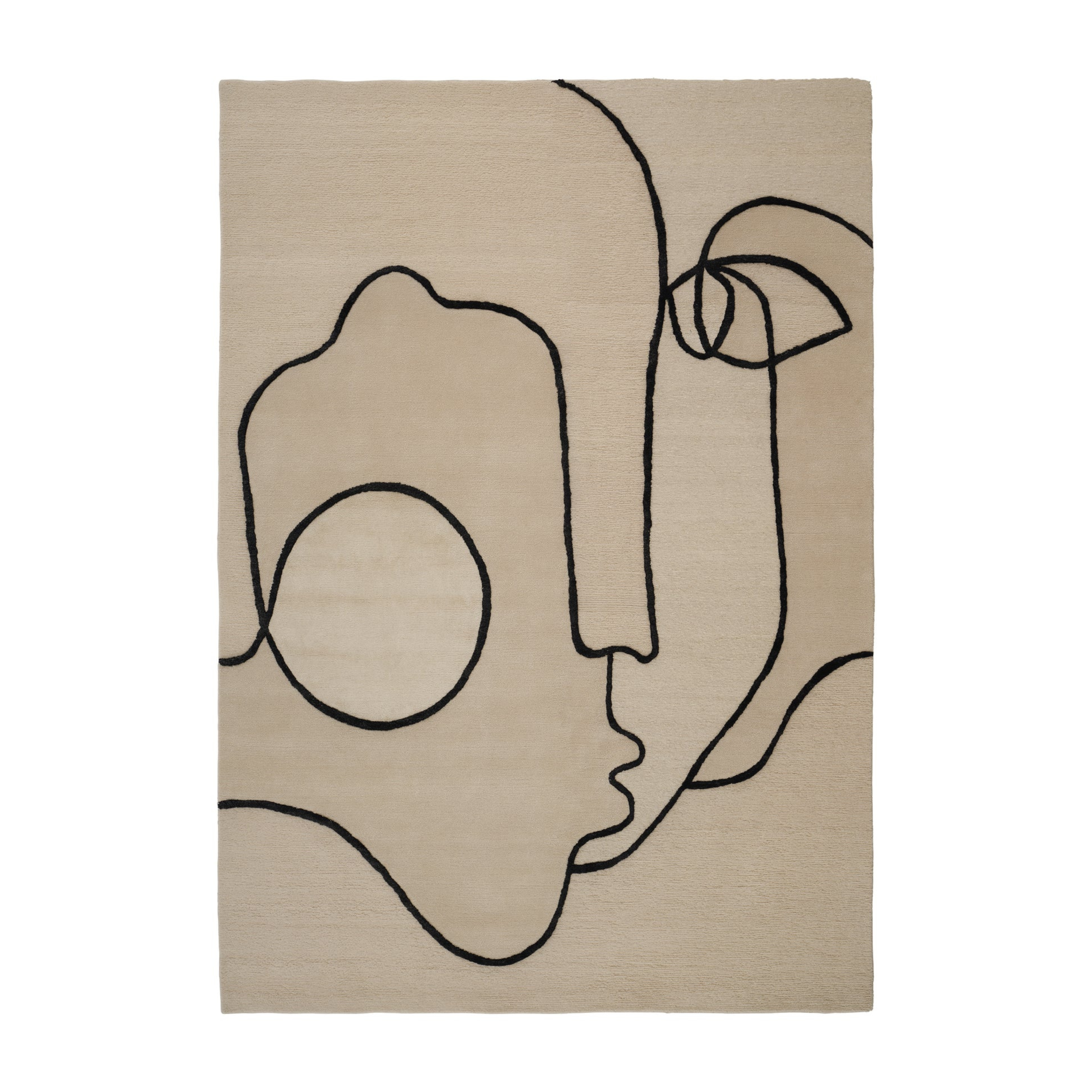 Koberec SELF MIRAGE béžový s čiernym