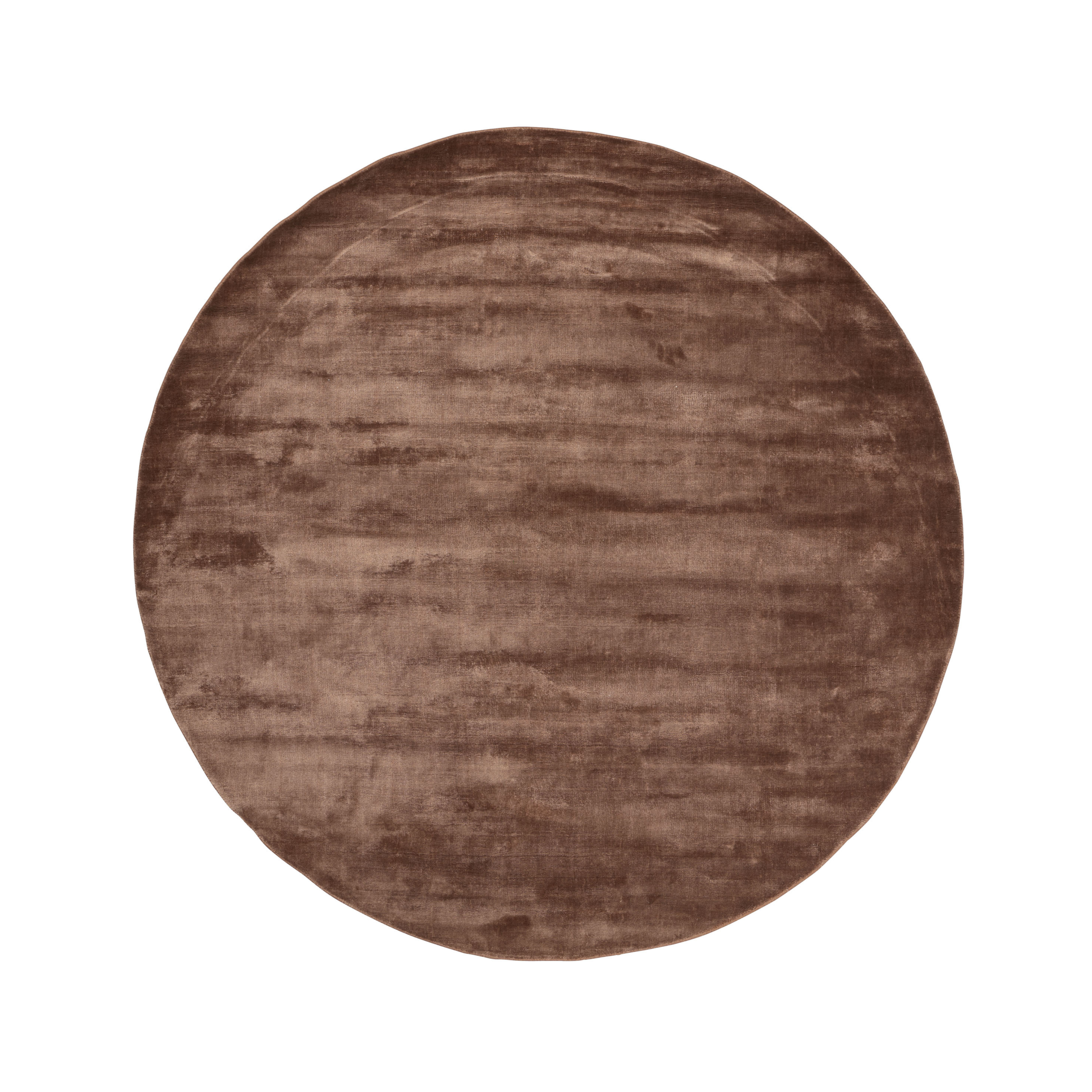 Kruhový koberec LUCENS jantárový