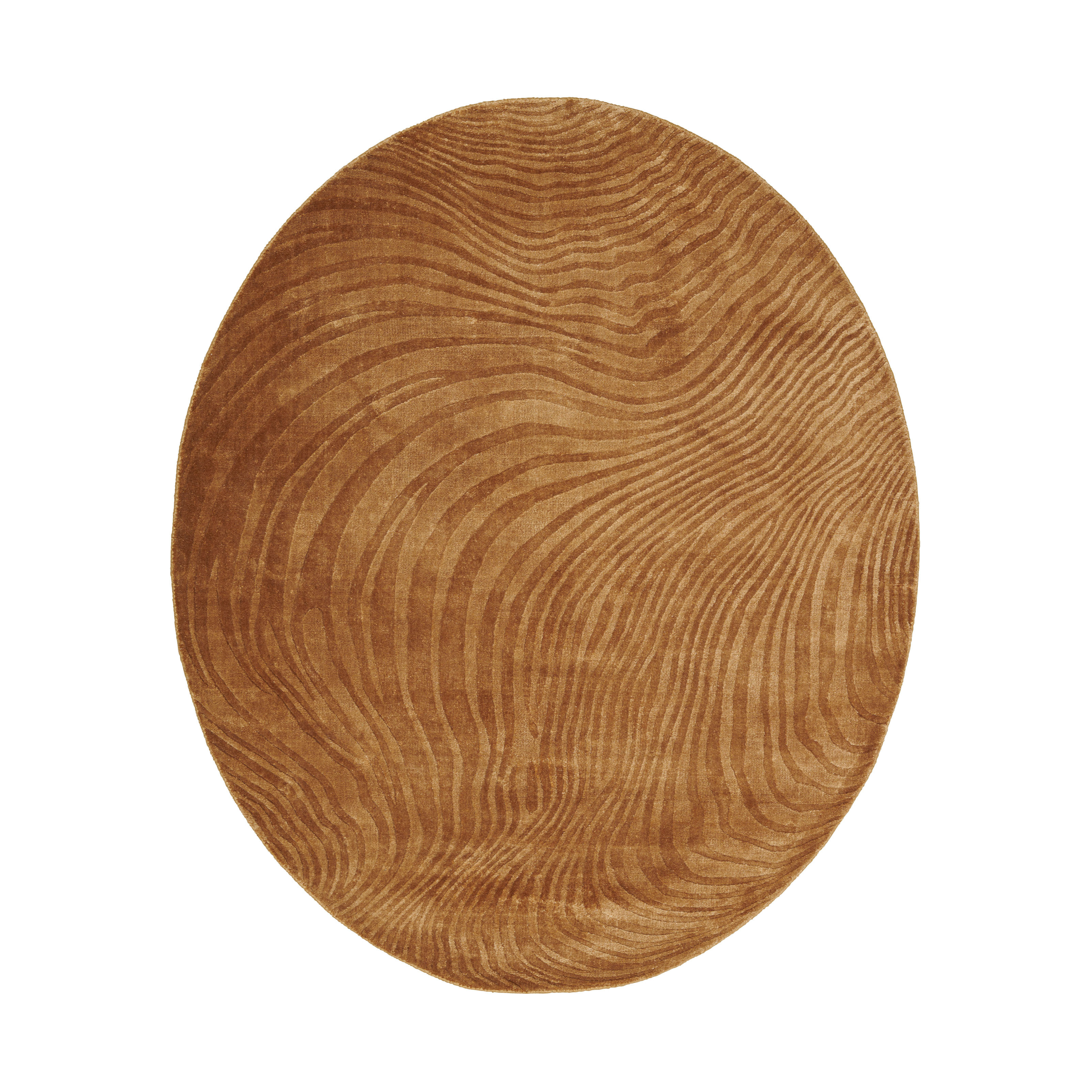 Ovalný koberec ANONG - OCHRE hrdzavý