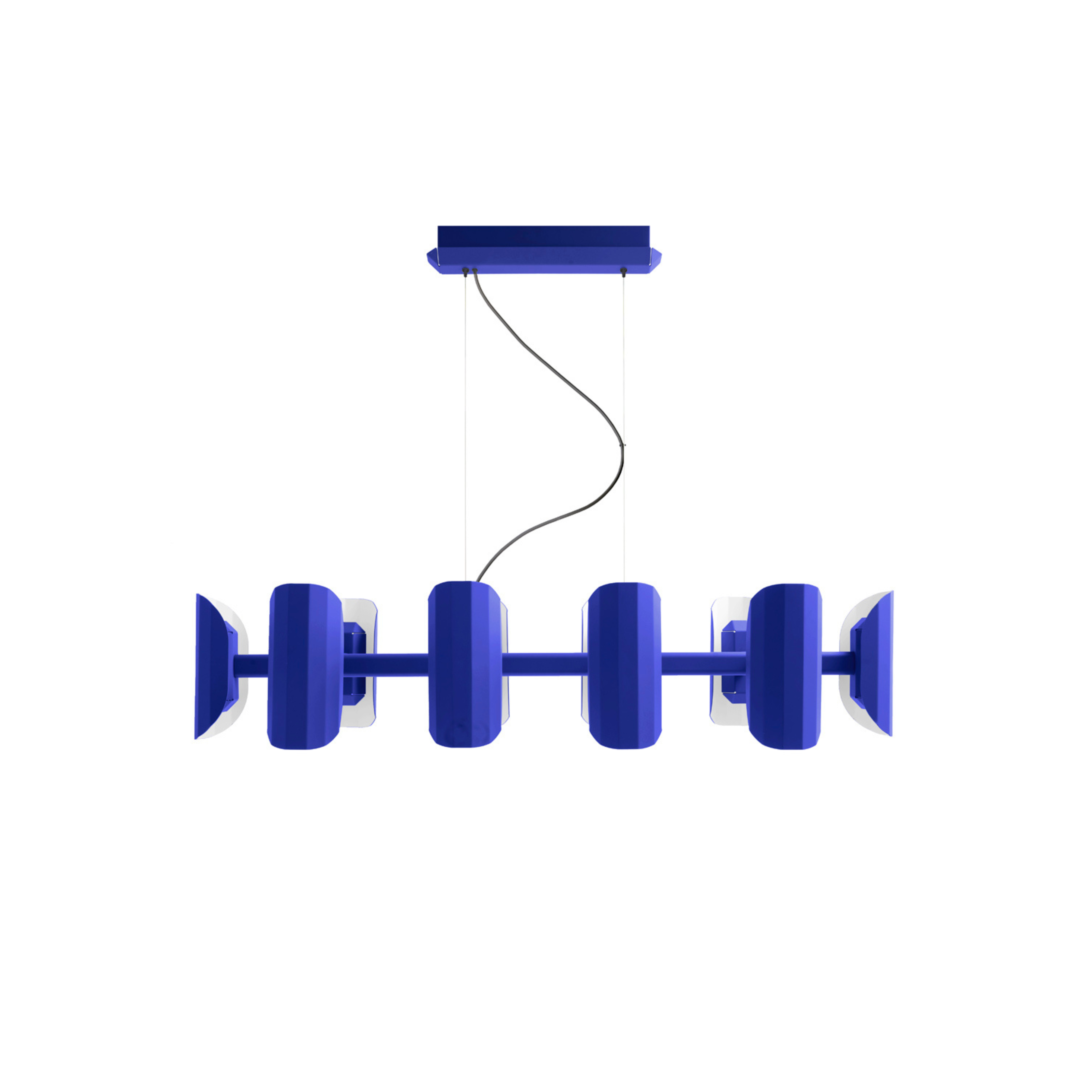 Závesná lampa s viacerými ramenami APOLIN kobaltová