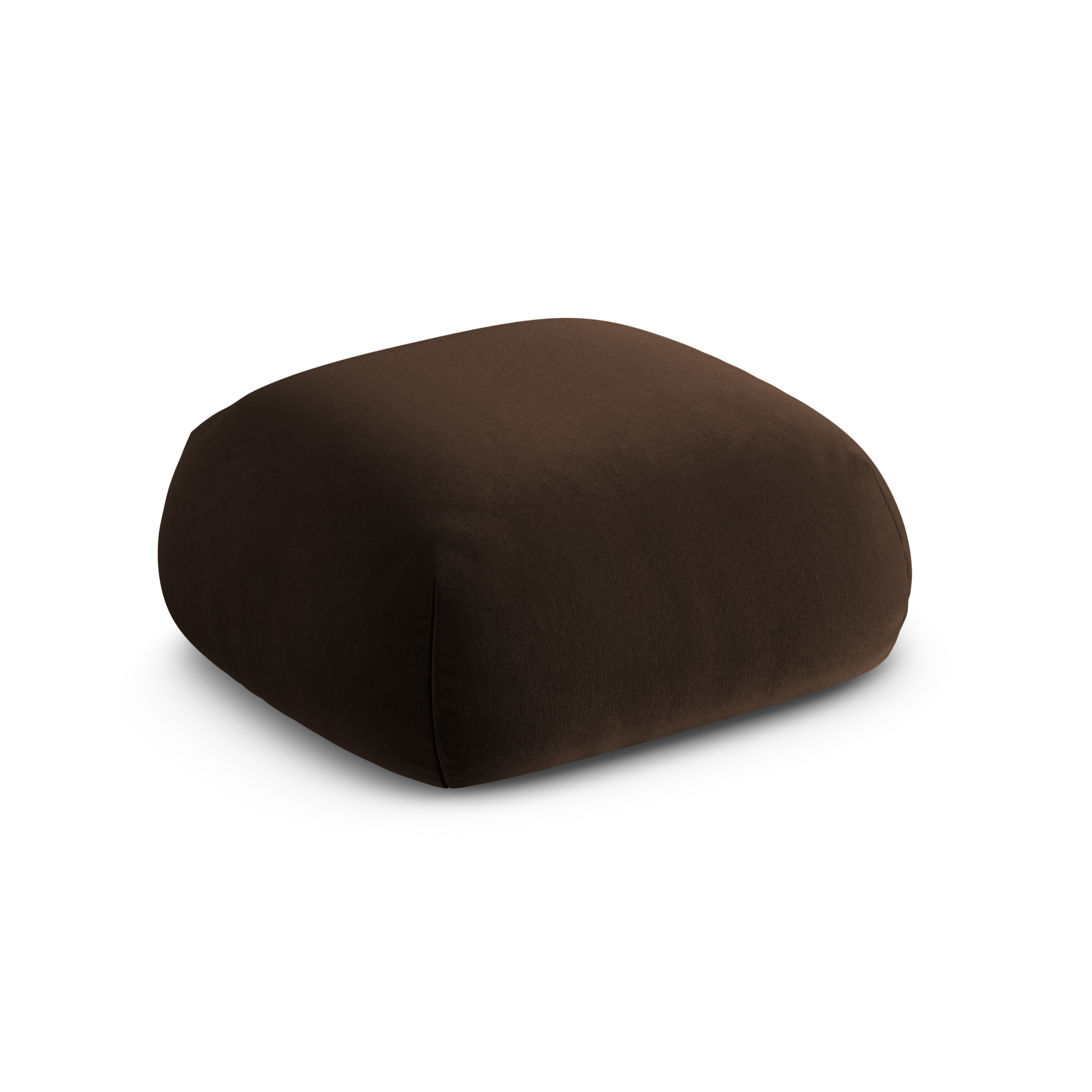 Puf aksamitný ROGER čokoládový