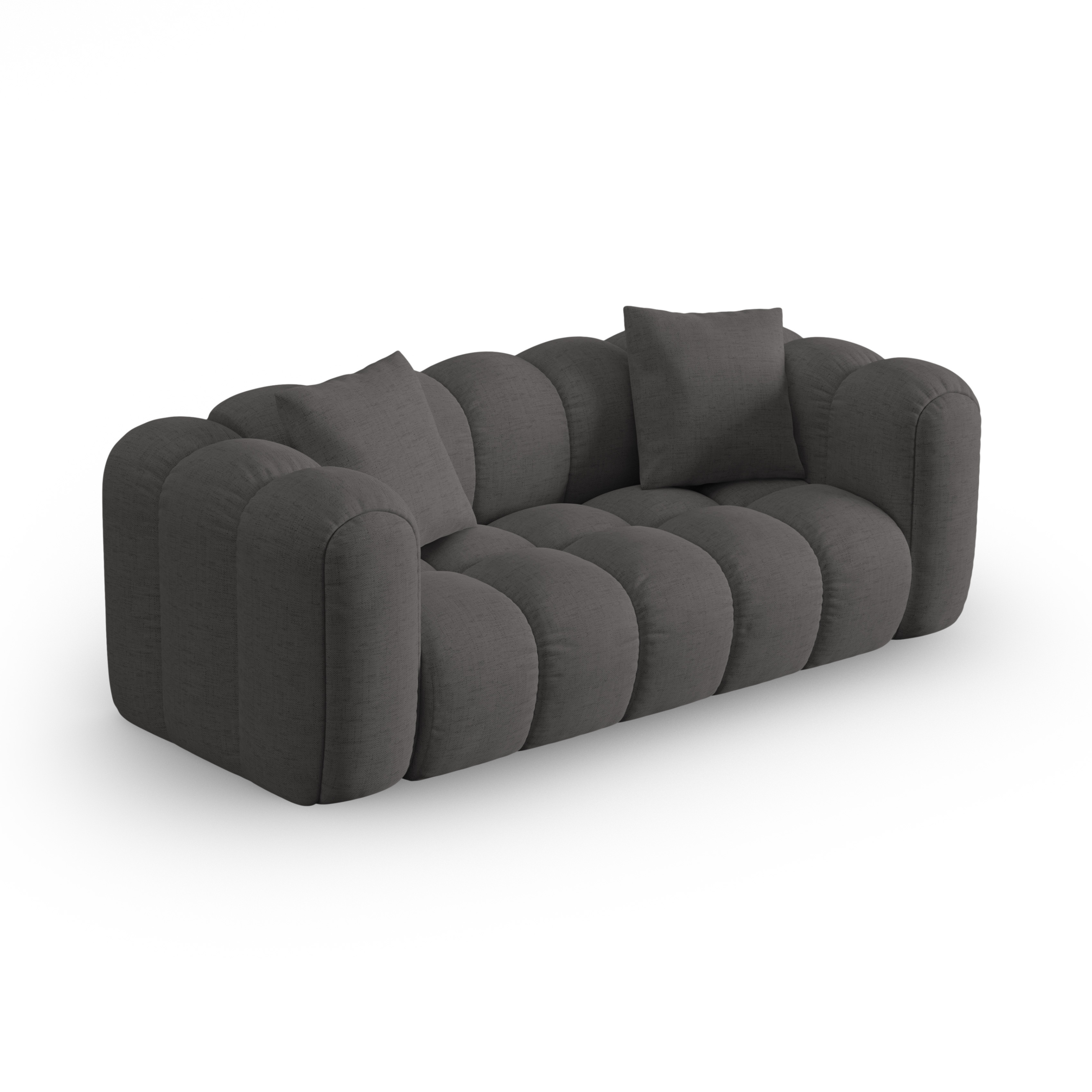 3-seater ASTRO sofa gray chenille