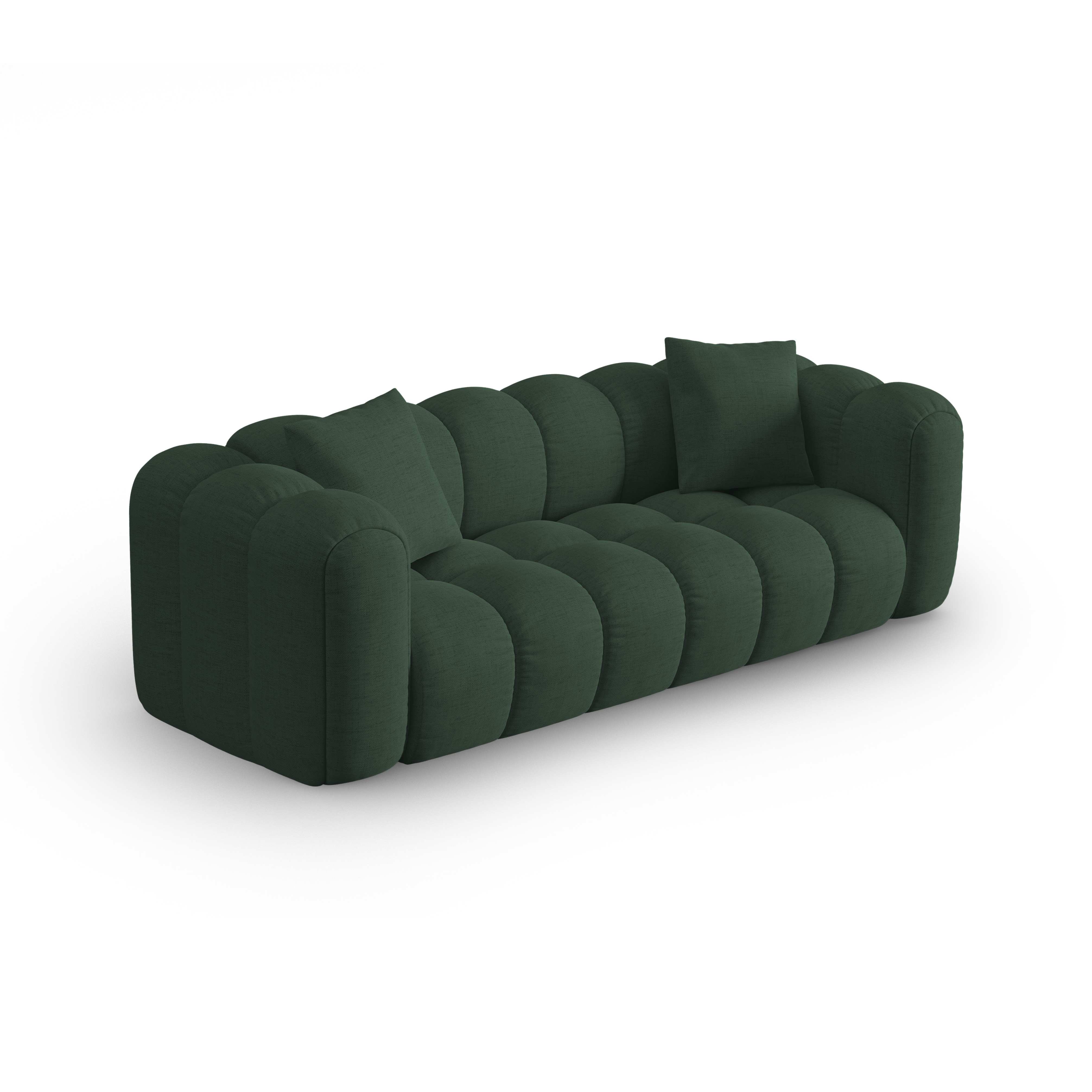4-seater ASTRO sofa in sea green chenille