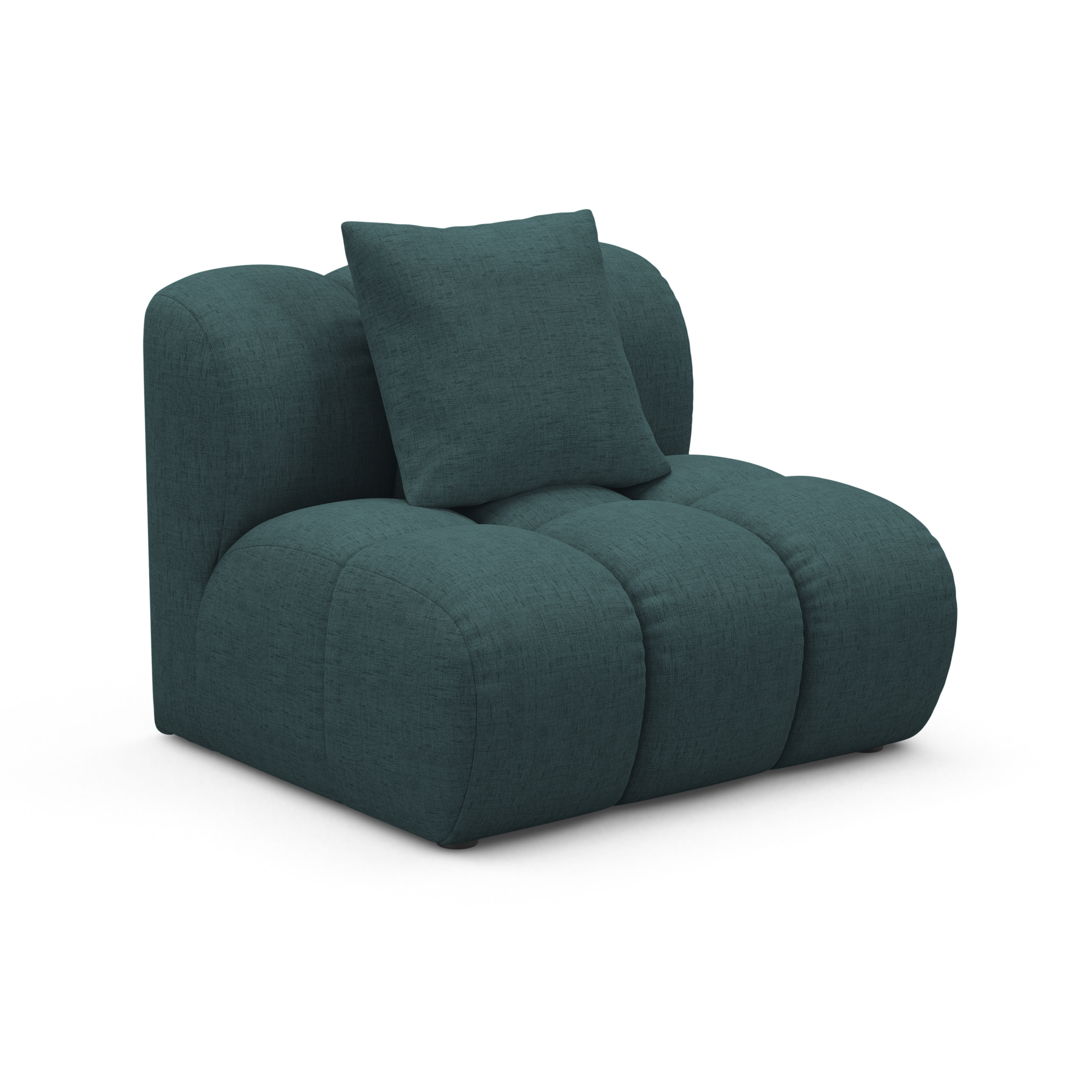 Armchair / module ASTRO turquoise chenille