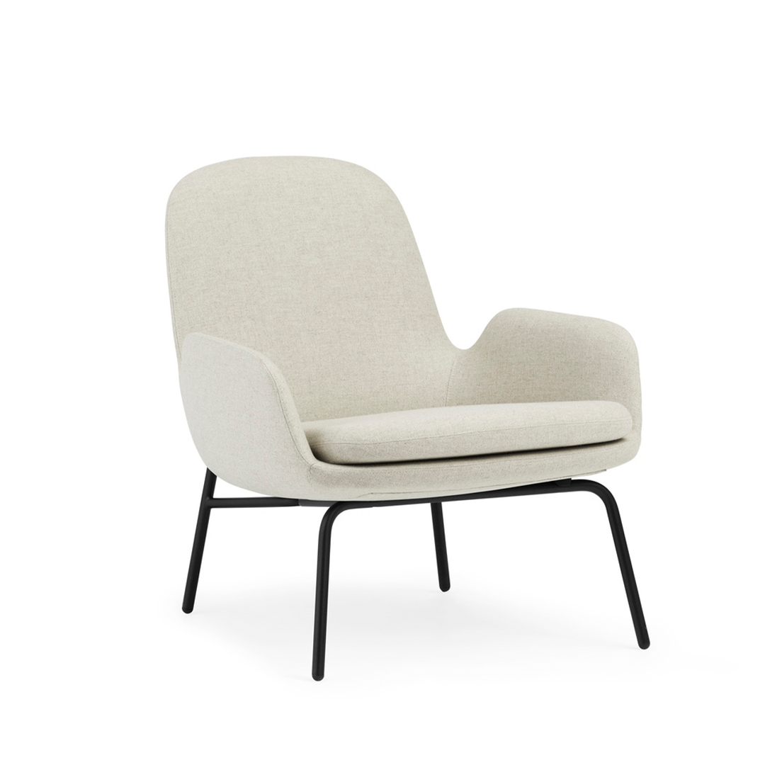 Čalúnené kreslo ERA LOW čierny podstavec