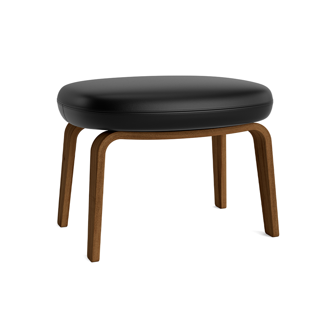 Podnožník čalúnený ERA orechová základňa