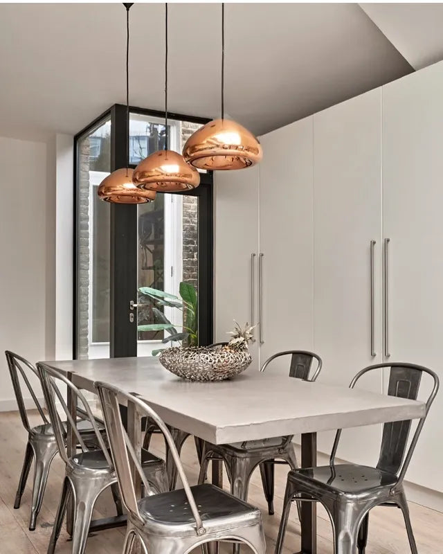 Závesná lampa VOID medená