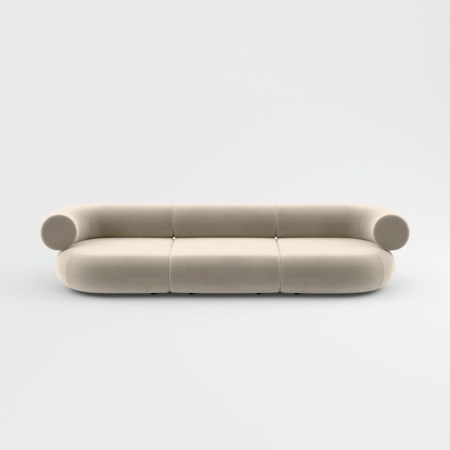 3-module sofa upholstered