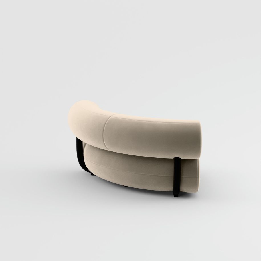 Sofa modulárna FAT - čalúnený rohový modul