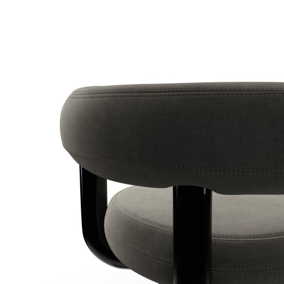 Kancelárske kreslo čalúnené FAT čierna základňa