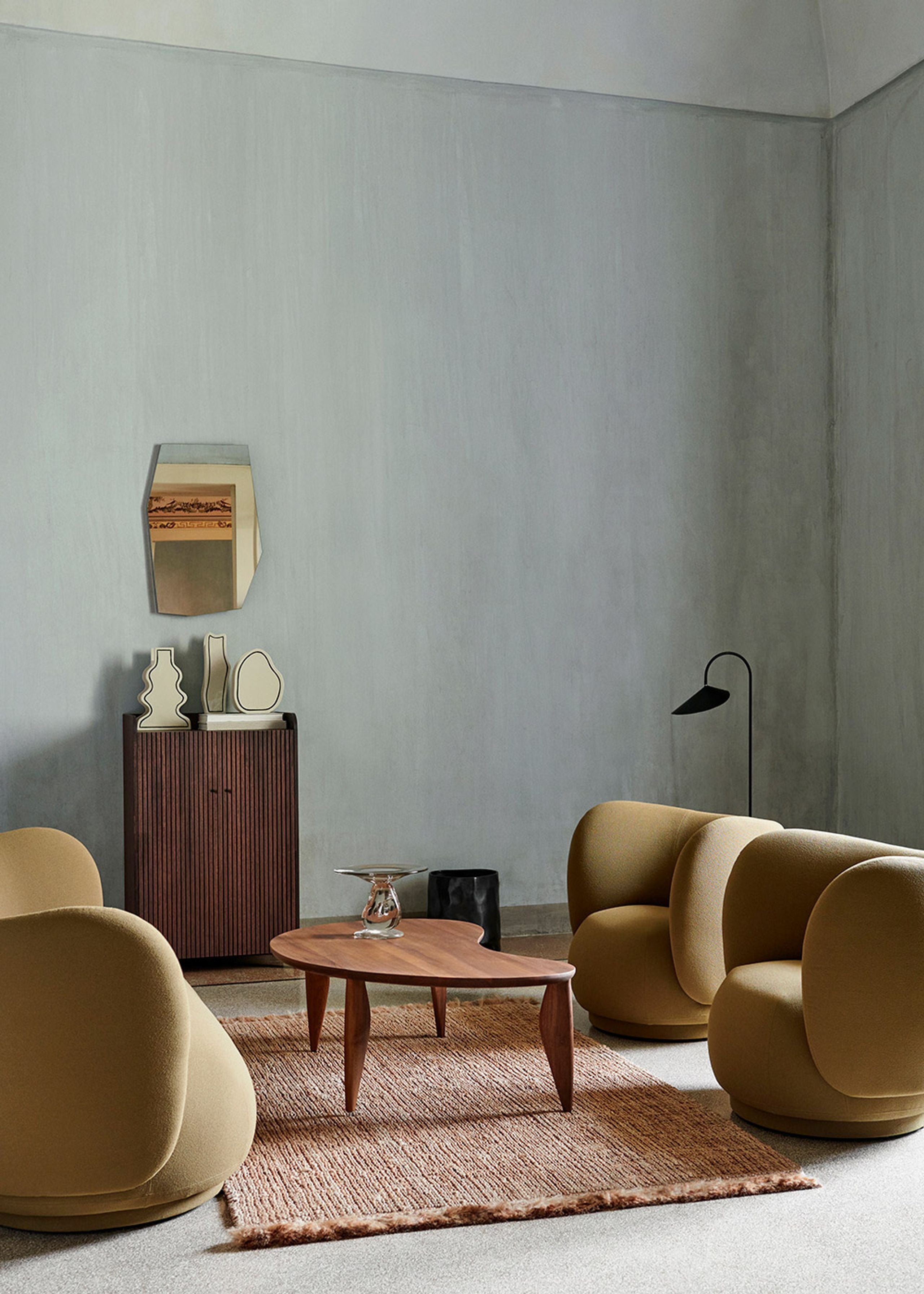 Dvojdverová skriňa SILL NÍZKA tmavohnedá dubová dyha