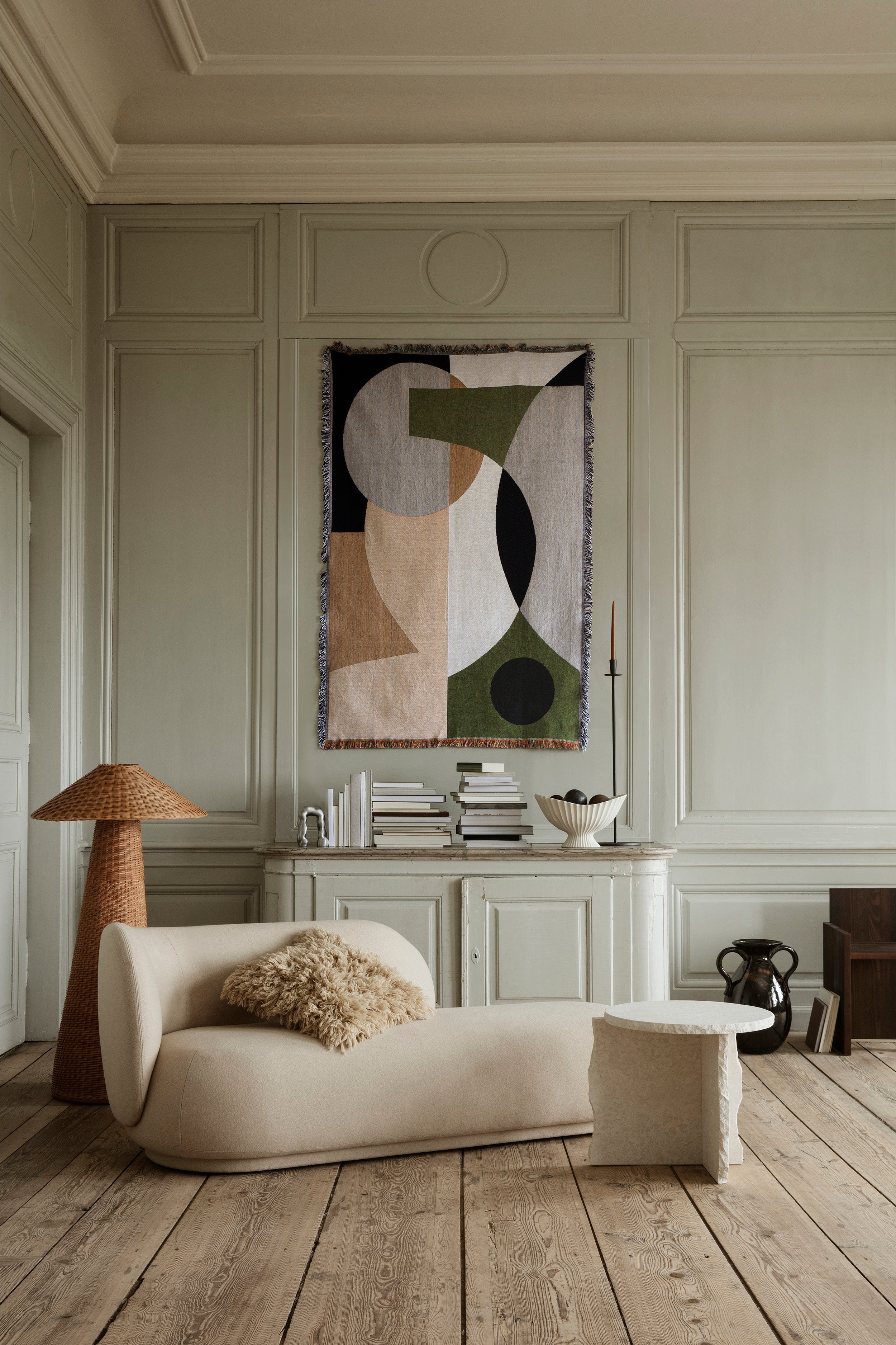 Bočný stolík MINERAL biely mramor