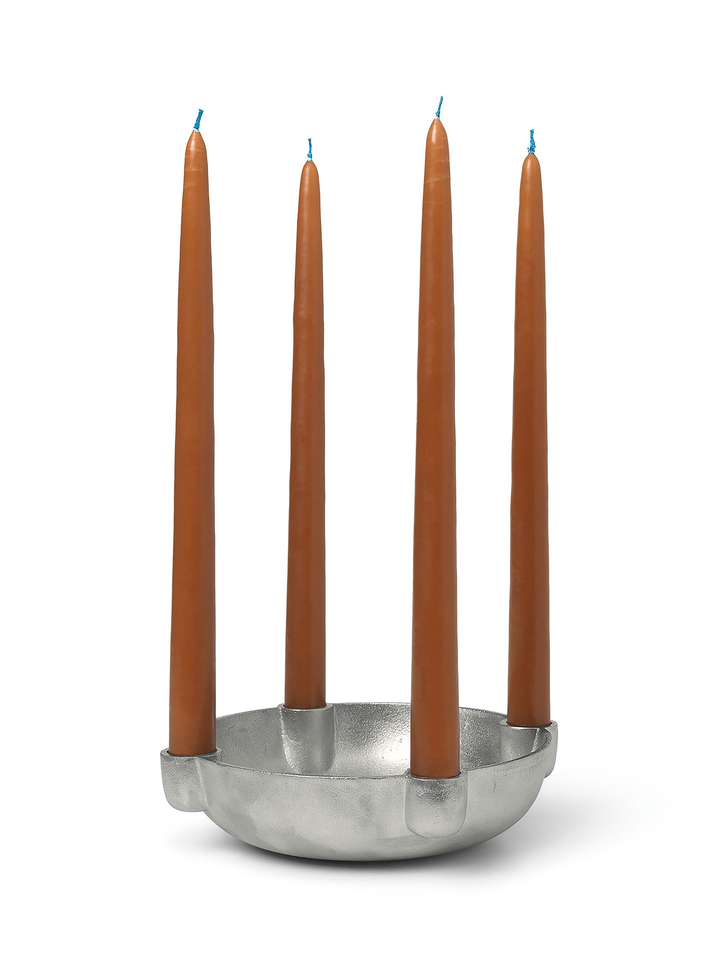 Bowl aluminum candlestick