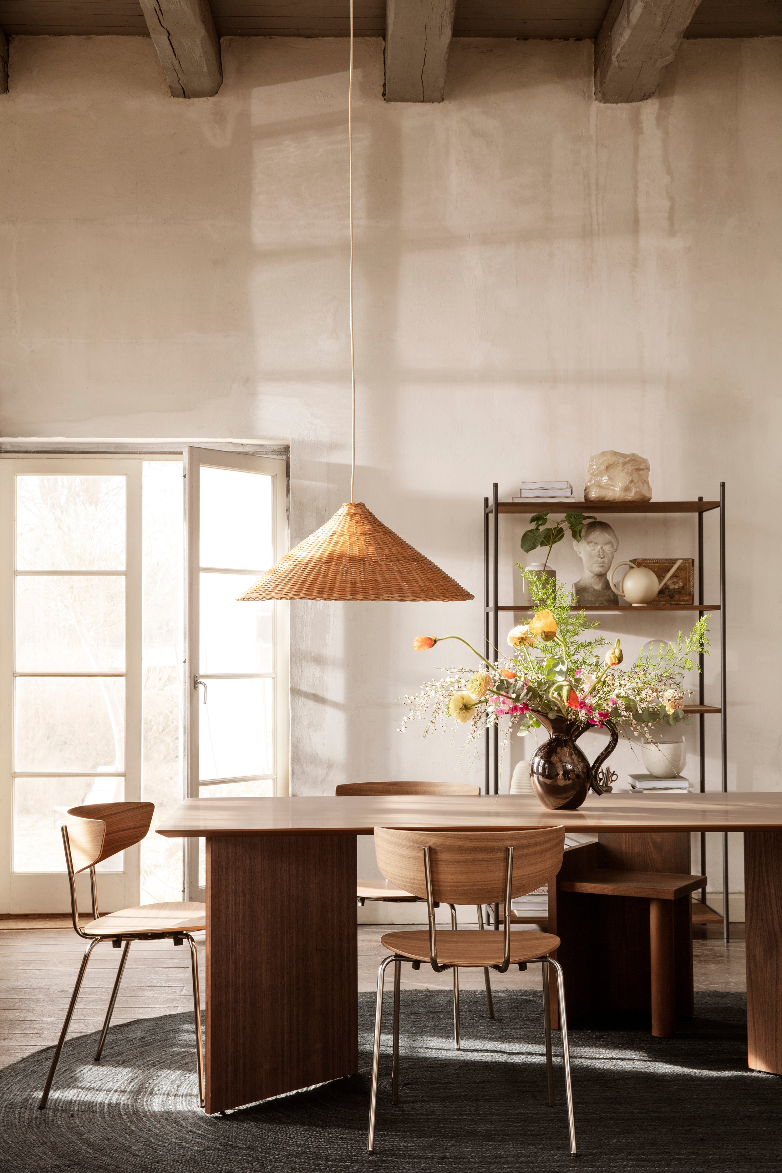 Herman chair dark nut veneer