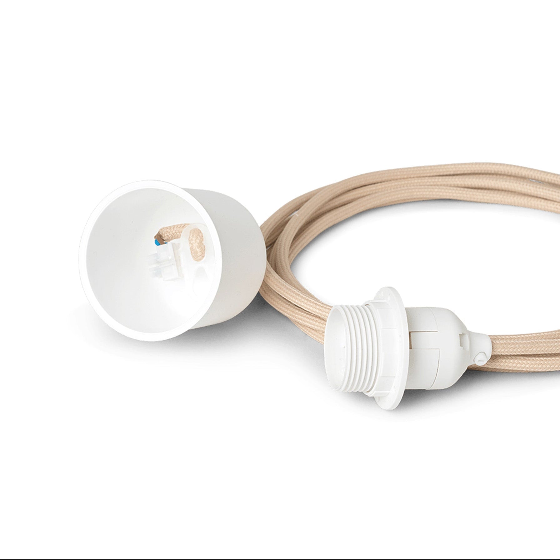 Základňa závesnej lampy FABRIC CORD SET piesková