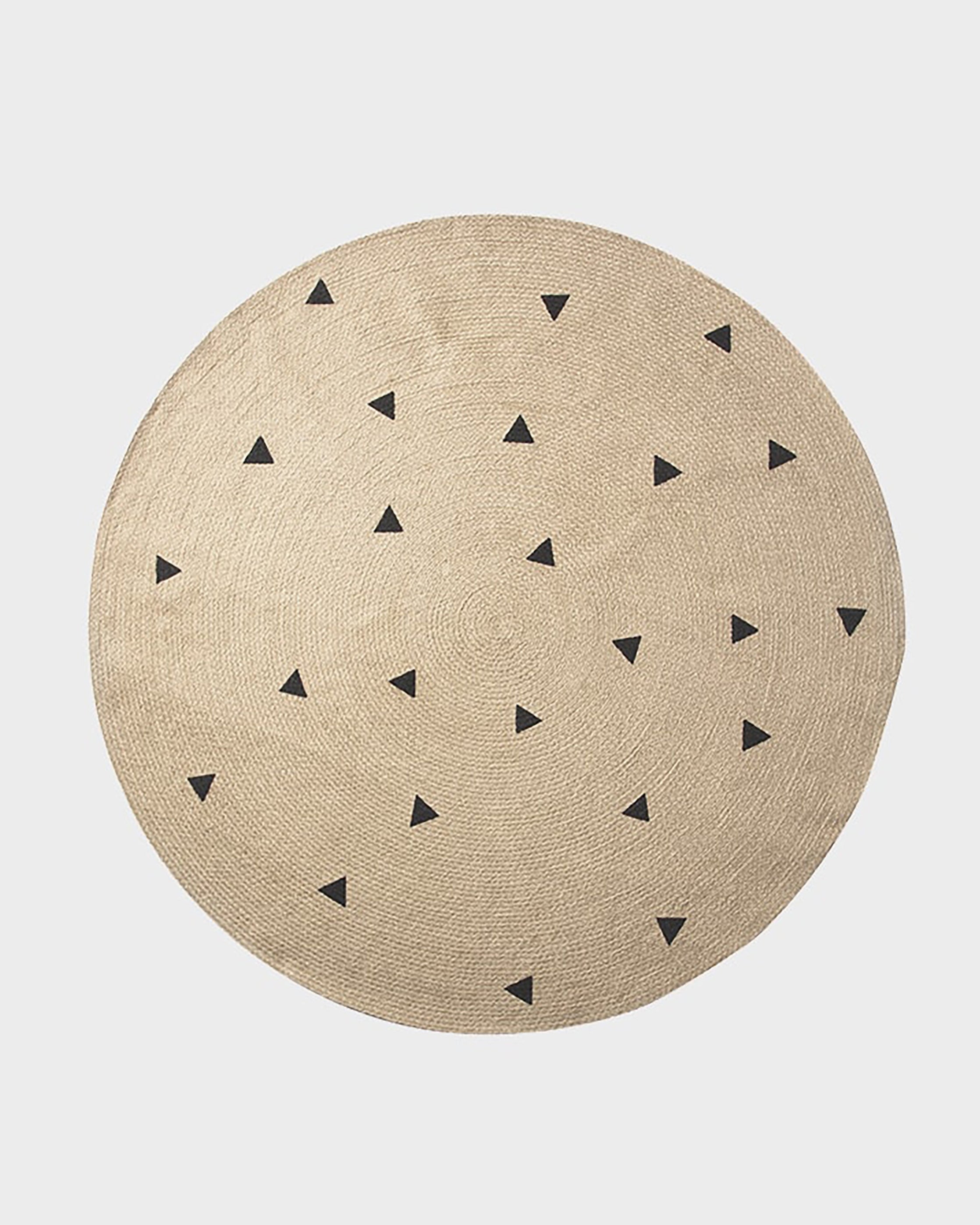 Koberec v trojuholníkoch ČIERNE TROJÚHOLNÍKY jútový