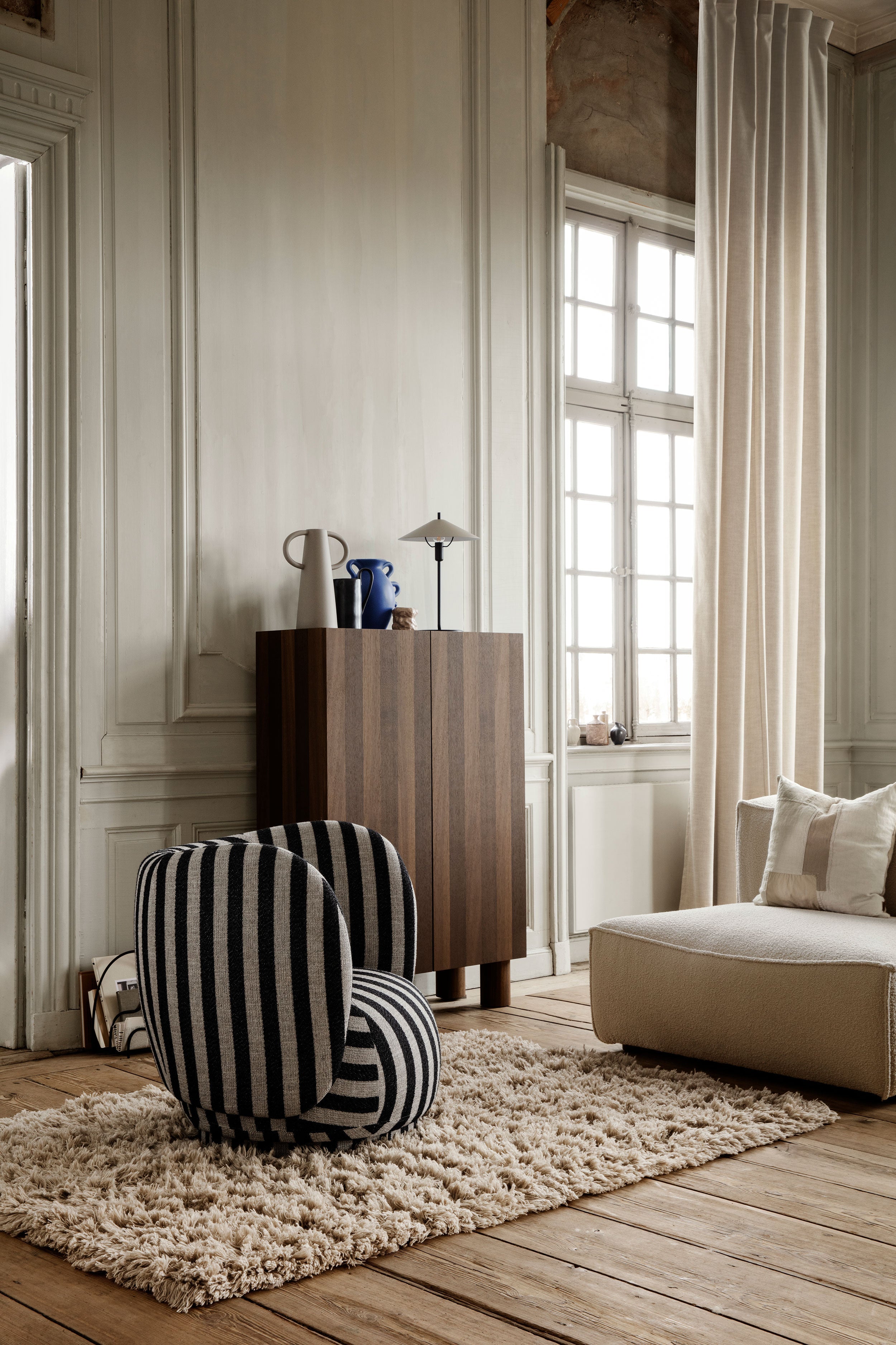 Rico Lounge rotary armchair brown rusty tonus