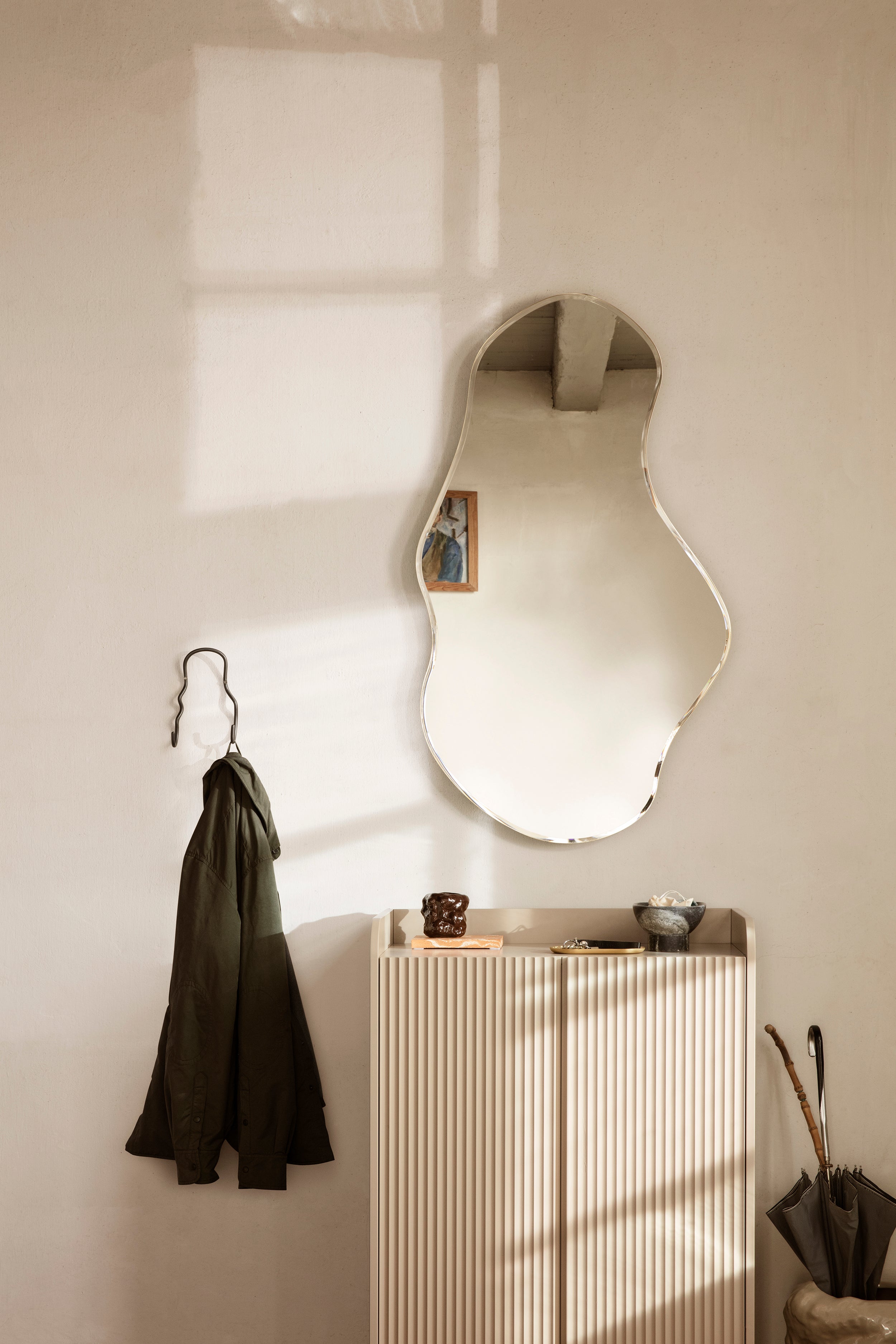 CURVATURE double coat rack black