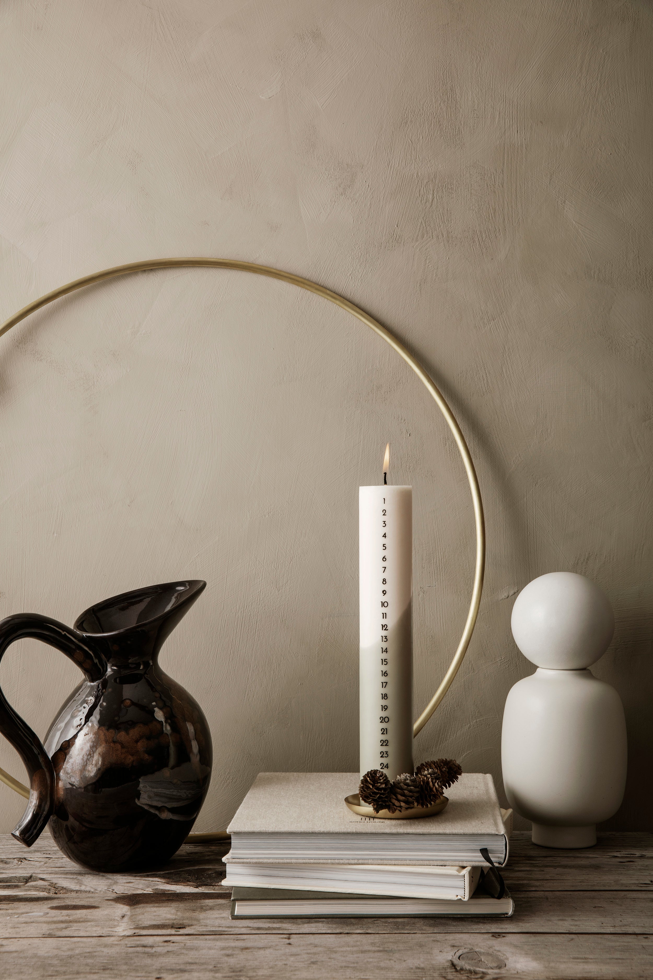 Dekoračný prsteň DECO FRAME RING mosadz