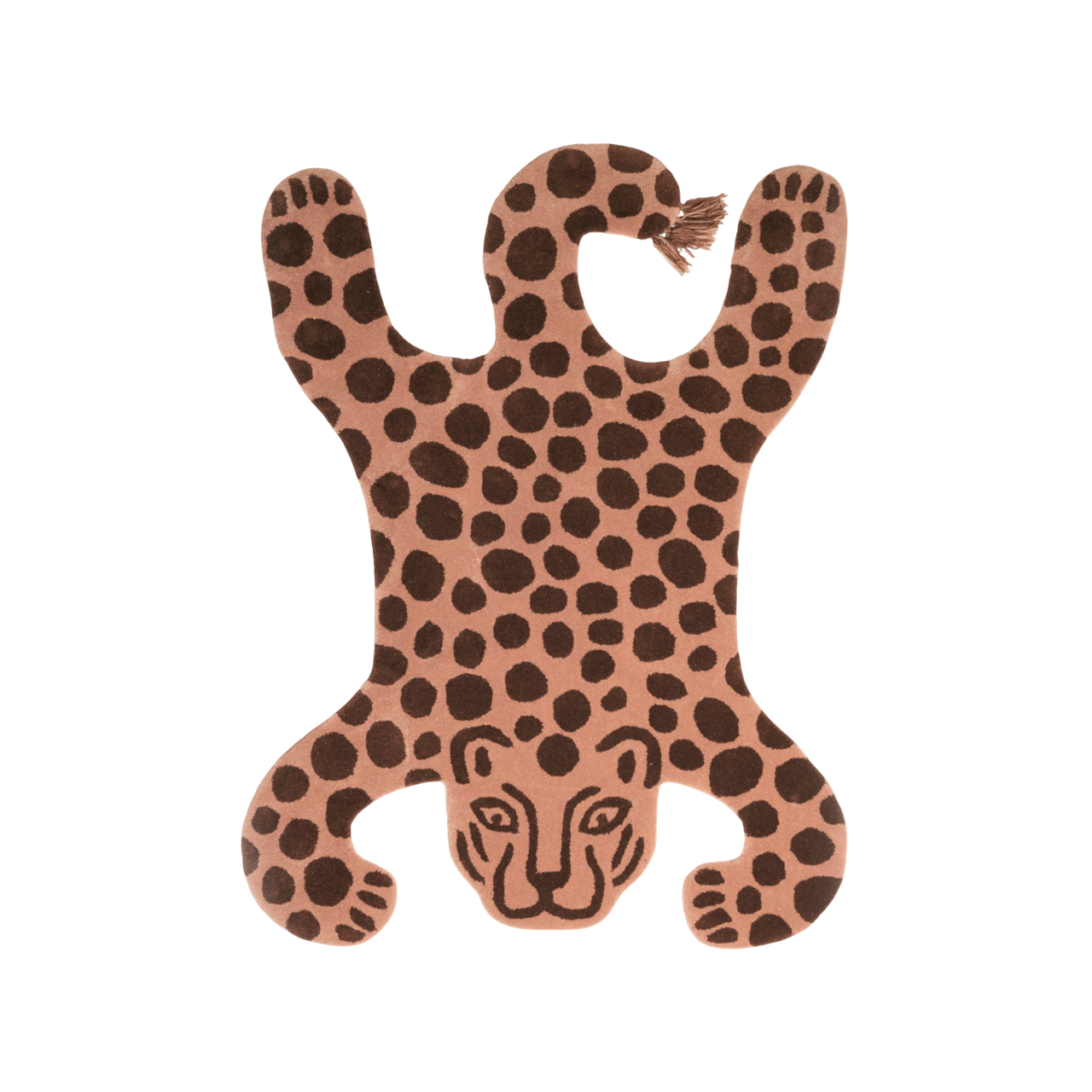 Decorative rug SAFARI LEOPARD brown
