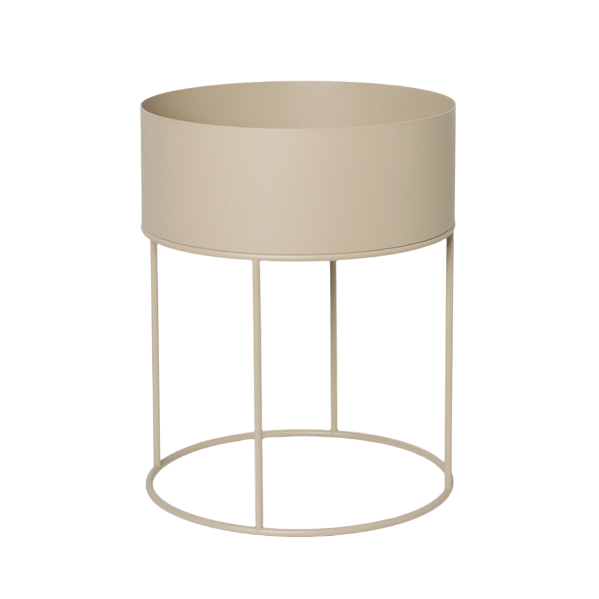 Kvetináč okrúhly PLANT BOX ROUND béžový