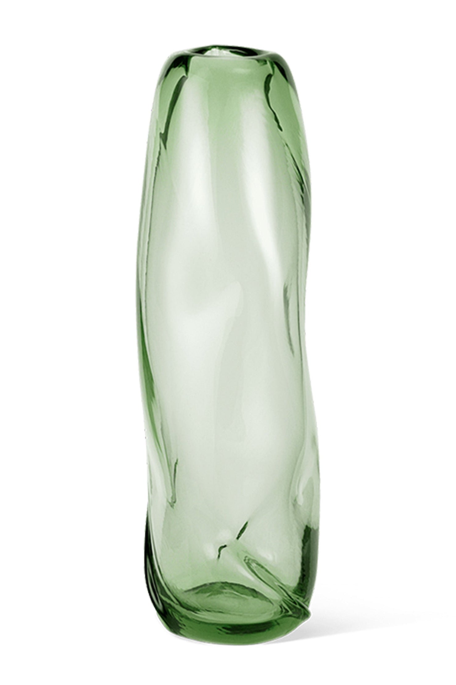 Váza WATER TALL SWIRL jasne zelená