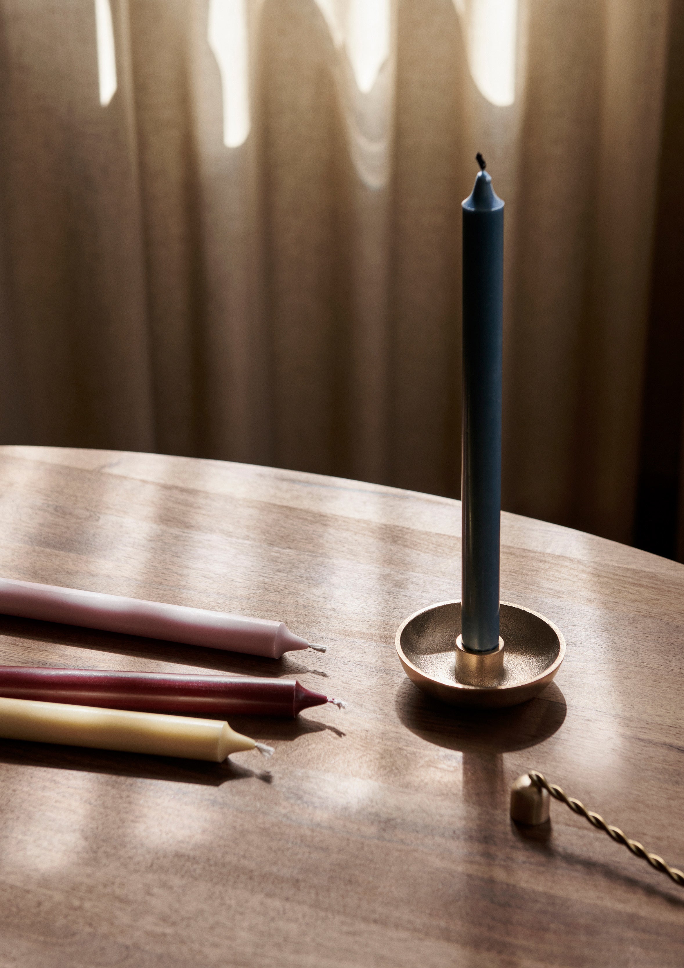 Bowl candlestick Single brass