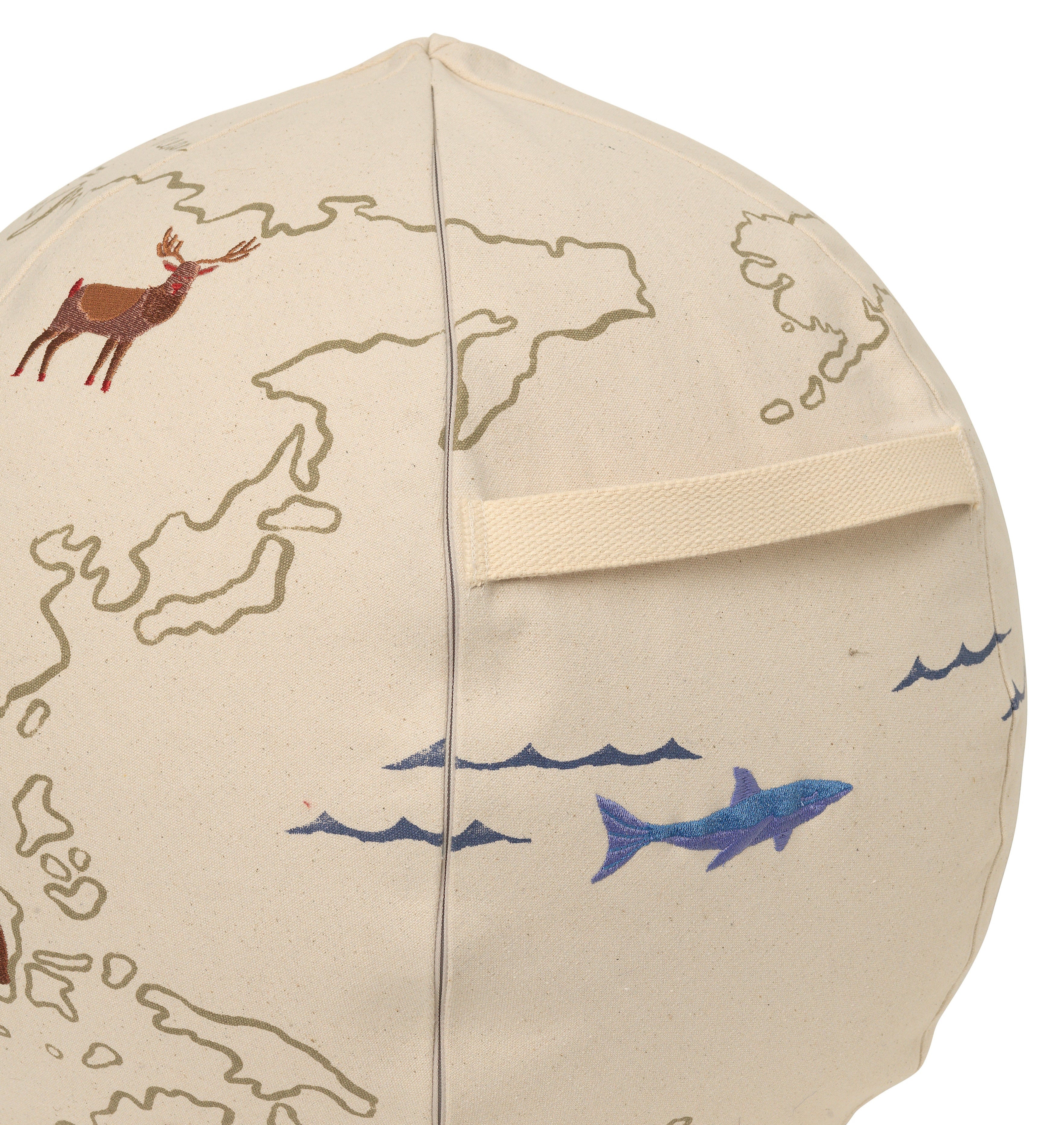 Puf SVET zlomená biela