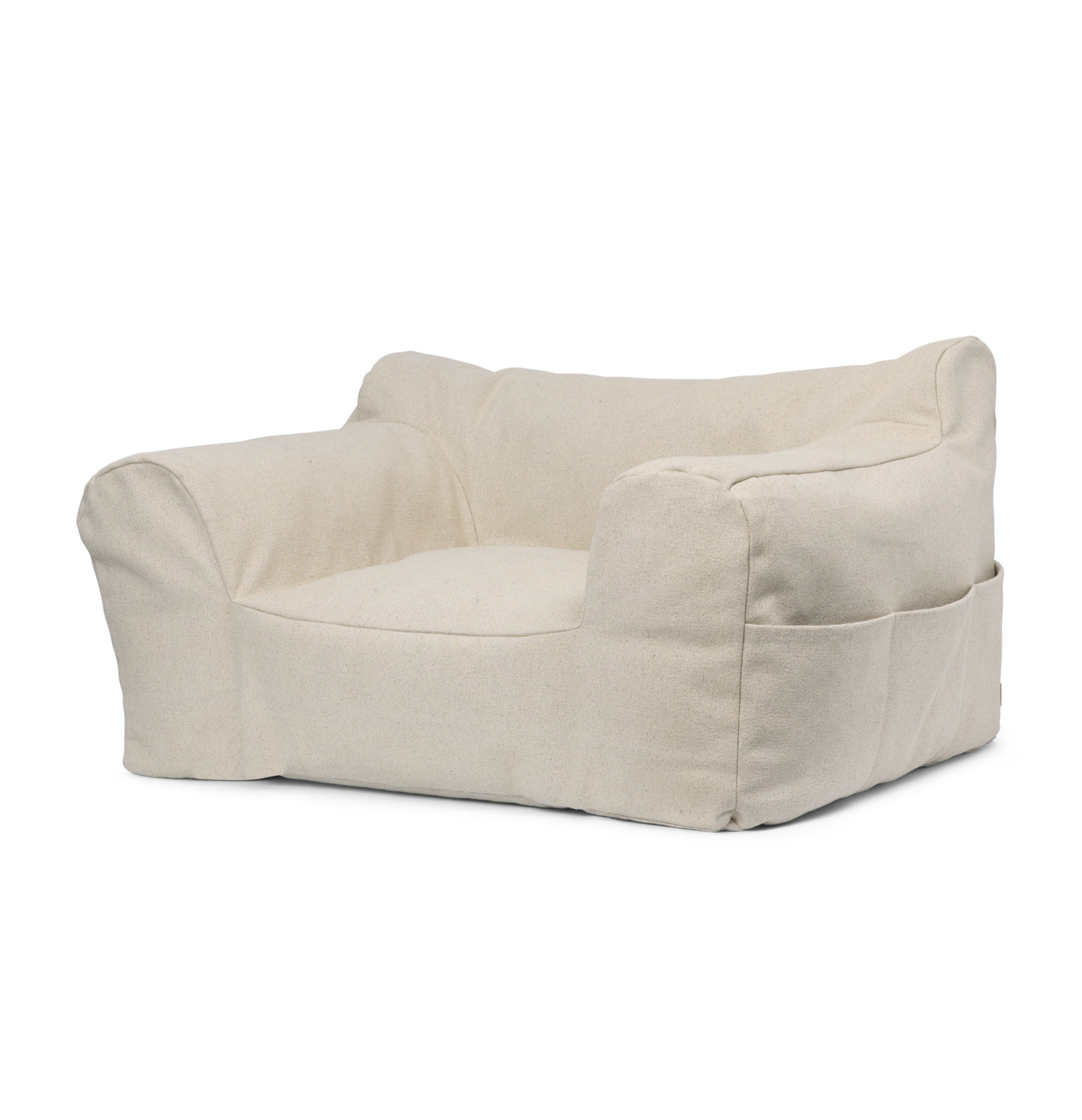 Children's armchair BILLOW BEAN BAG broken white