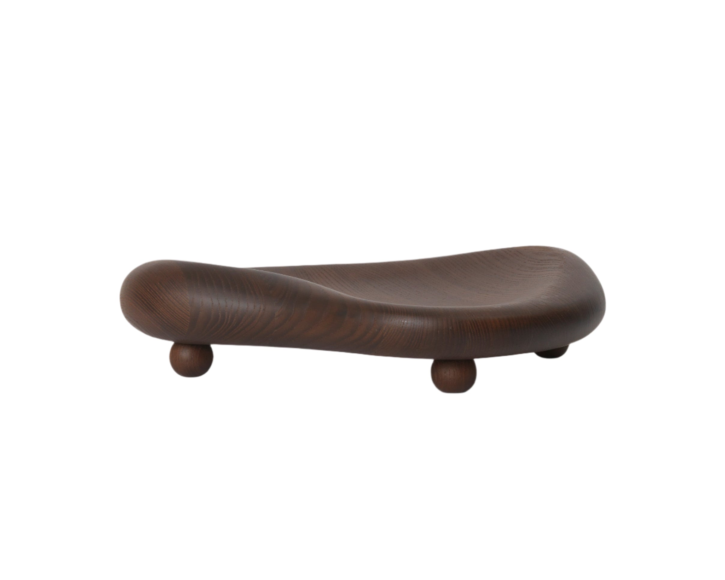 Dekoračný podnos CAIRN CENTREPIECE tmavohnedé jaseňové drevo